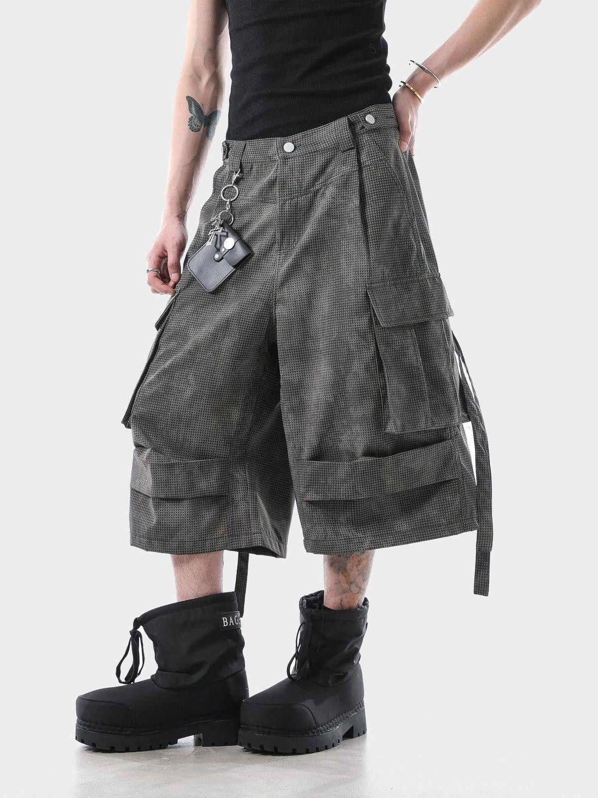 Other Cargo Wide Leg Culottes with Pockets, Baggy Cargo Shorts Size US 30 / EU 46 - 4 Thumbnail