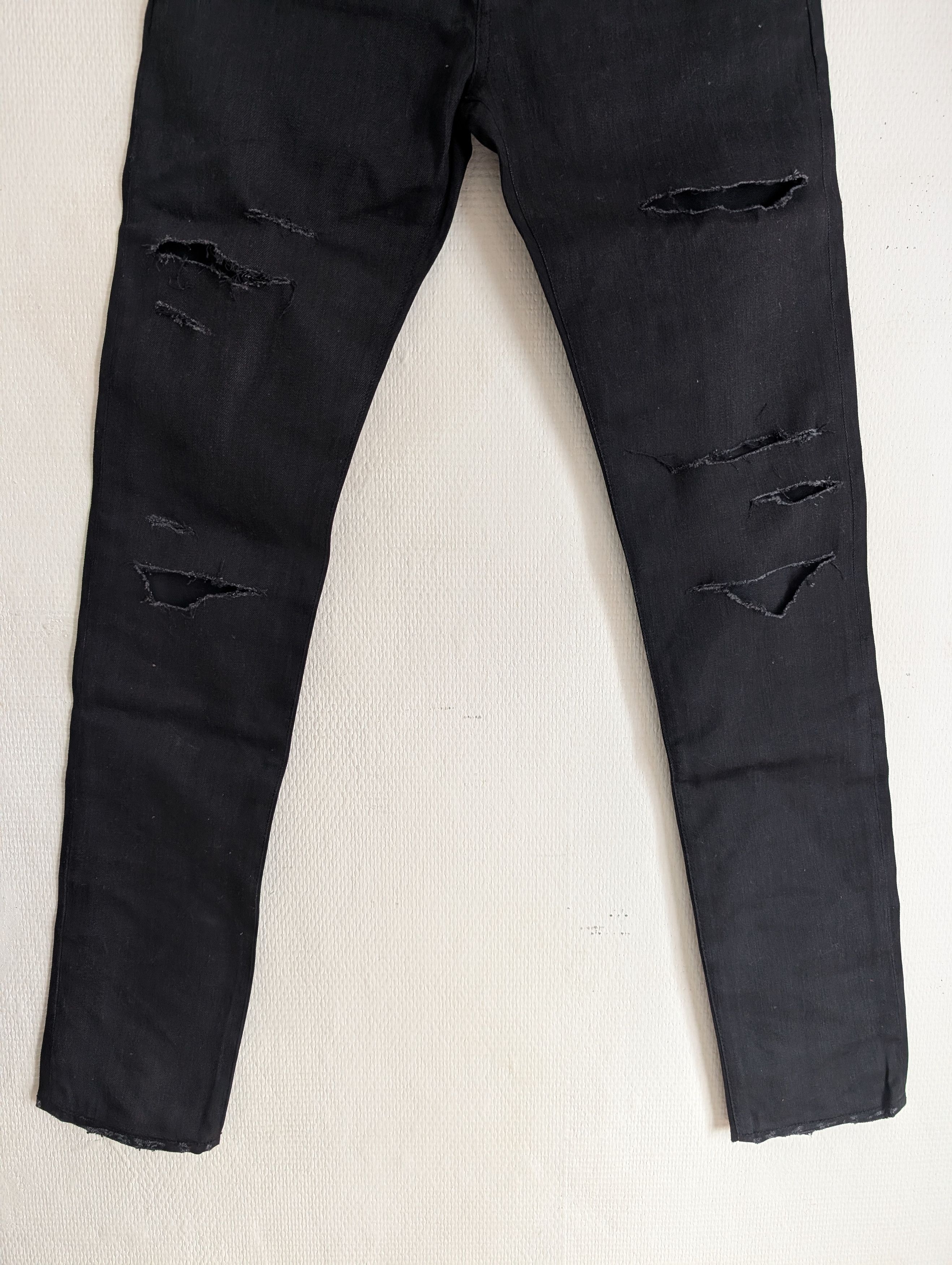 Saint Laurent Paris Saint Laurent SS15 D02 Crash Denim by Hedi Slimane Size US 31 - 9 Thumbnail