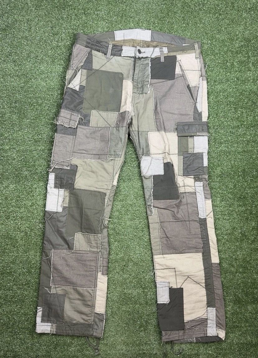 Neighborhood Neighbourhood MIL NHMM Cargo Pants 38x34 Green Patchwork Size US 38 / EU 54 - 1 Thumbnail