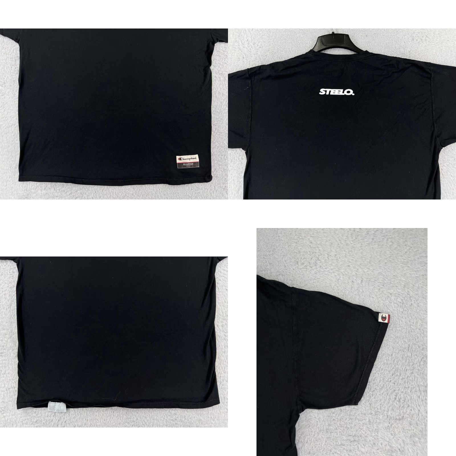 Champion Champion Shirt Men XL Black Logo Cotton Sports Retro Outdoor Size US XL / EU 56 / 4 - 8 Thumbnail