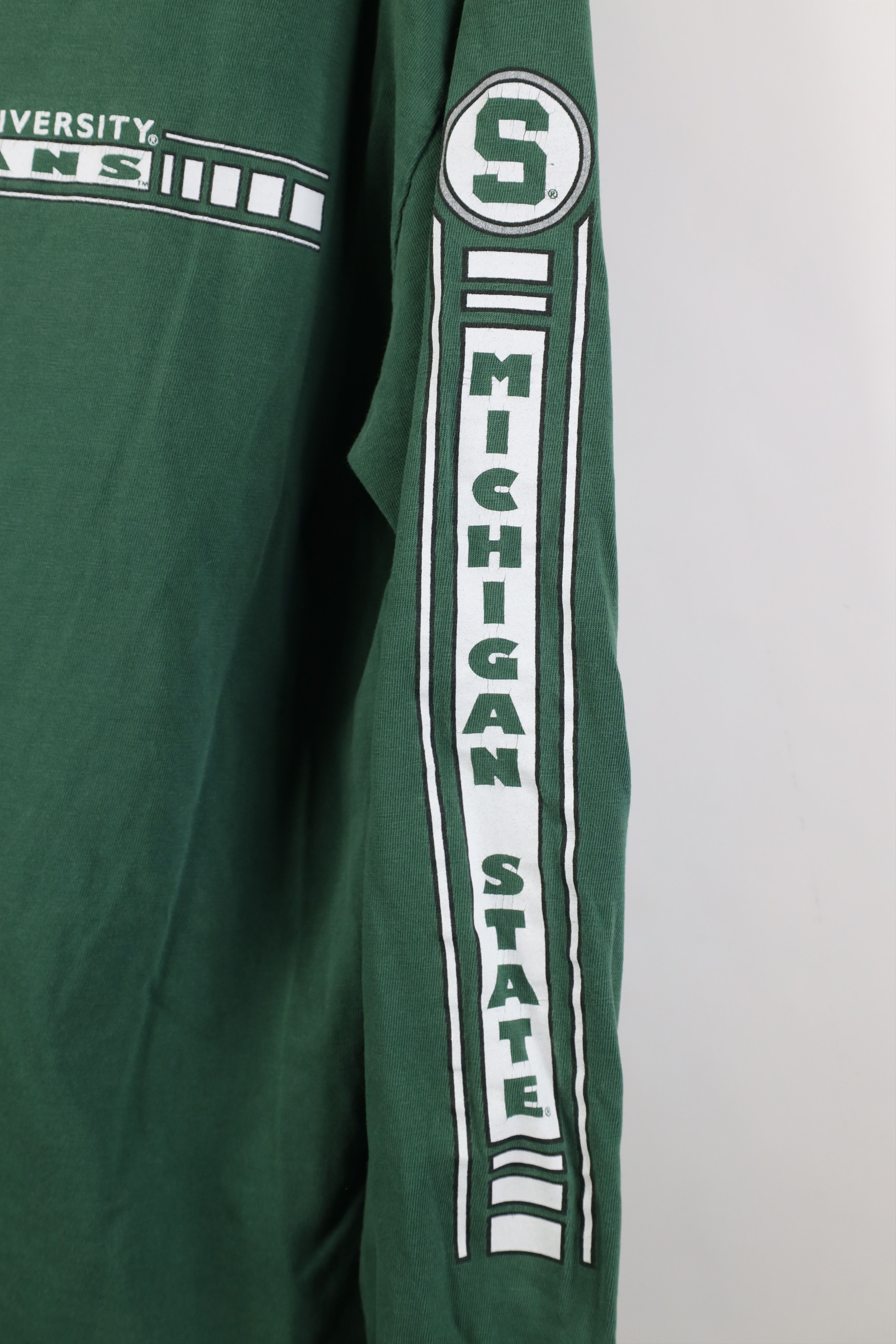 Vintage Vintage 90s Michigan State University Long Sleeve T-Shirt Size US L / EU 52-54 / 3 - 4 Thumbnail