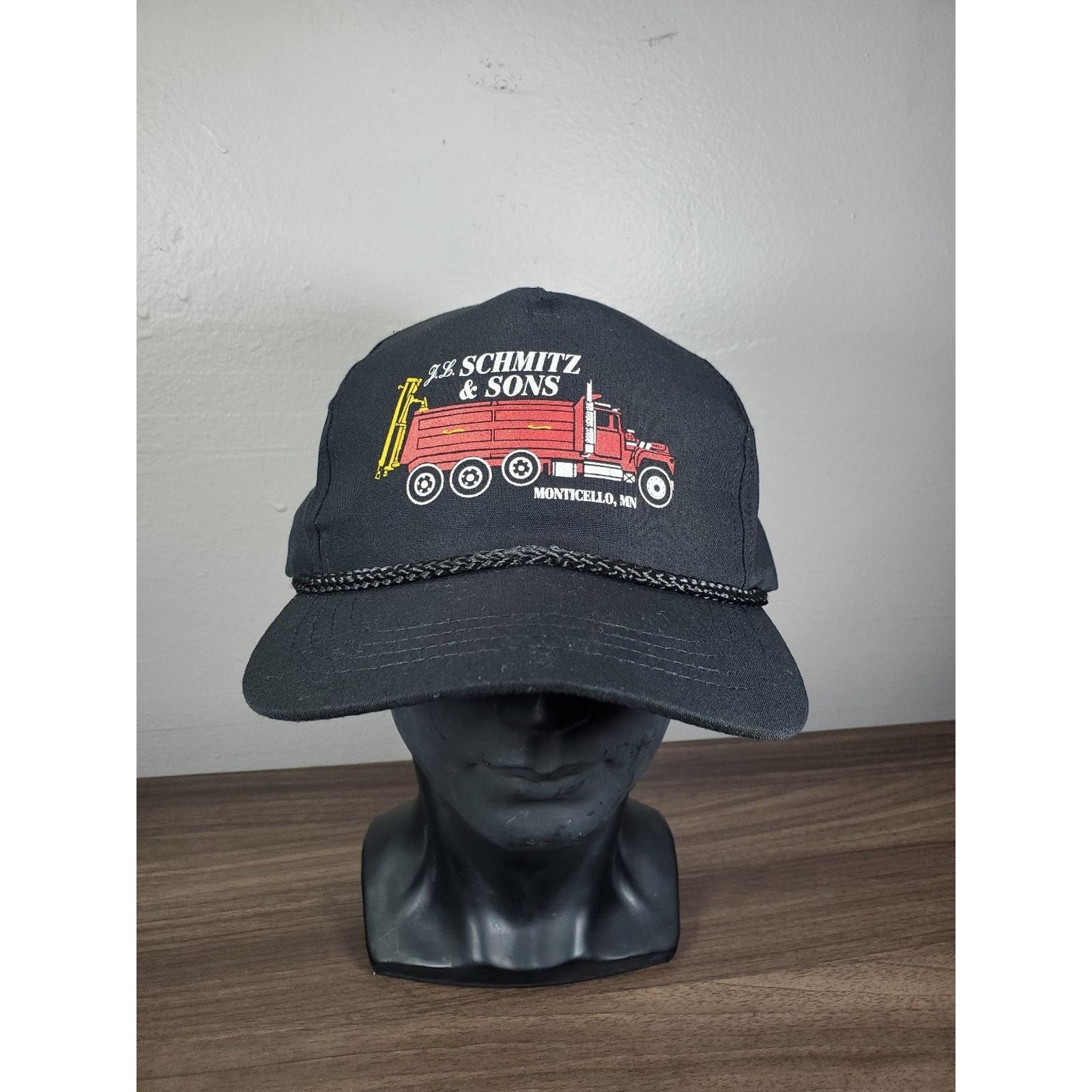 Vintage J.L. Schmitz Sons Hat Snapback Cap Dump Truck Monticello MN Size ONE SIZE - 1 Thumbnail