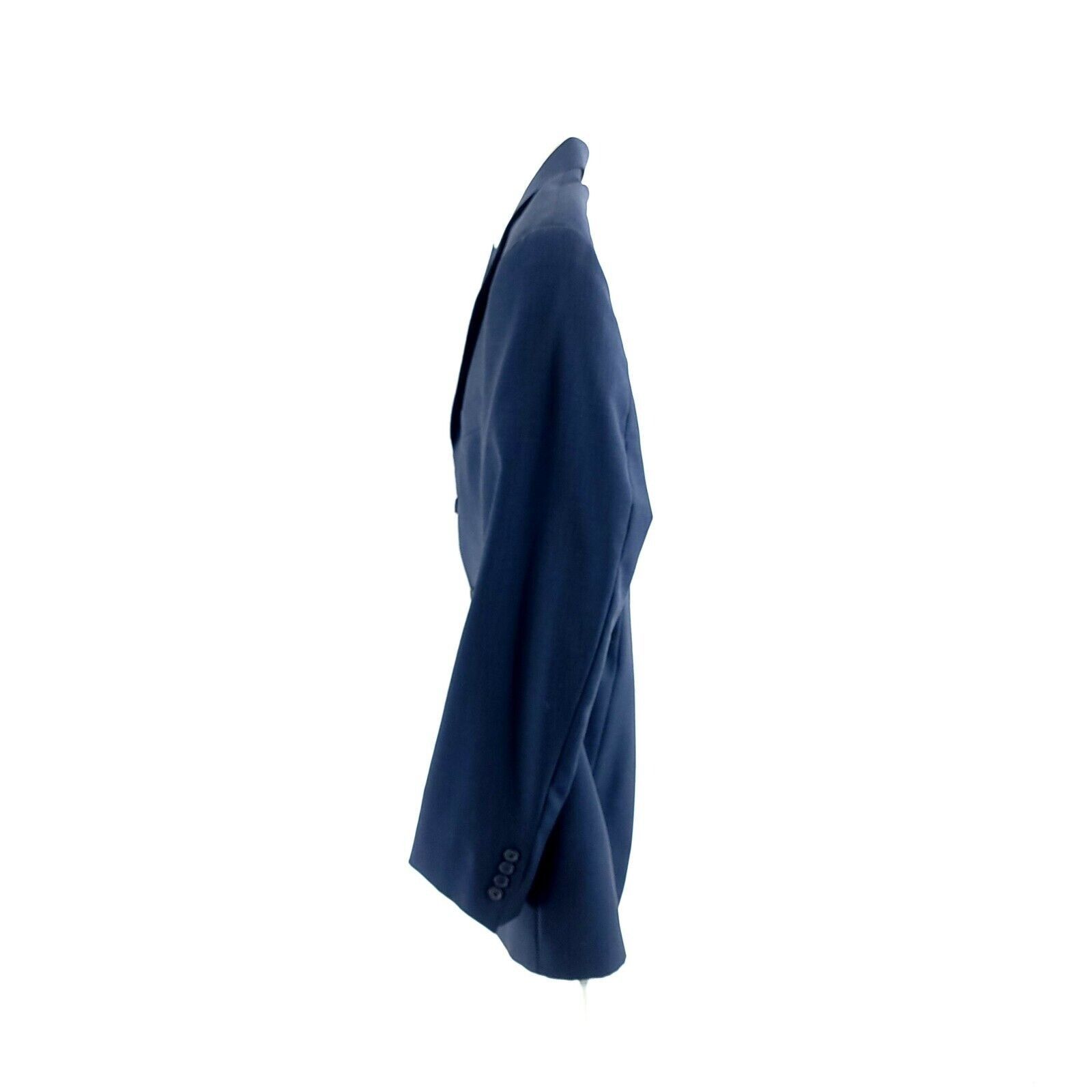 Robert Villini Roberto Villini Italy Zignone Wool 3 Button Sharkskin Blue B Size 42L - 5 Thumbnail