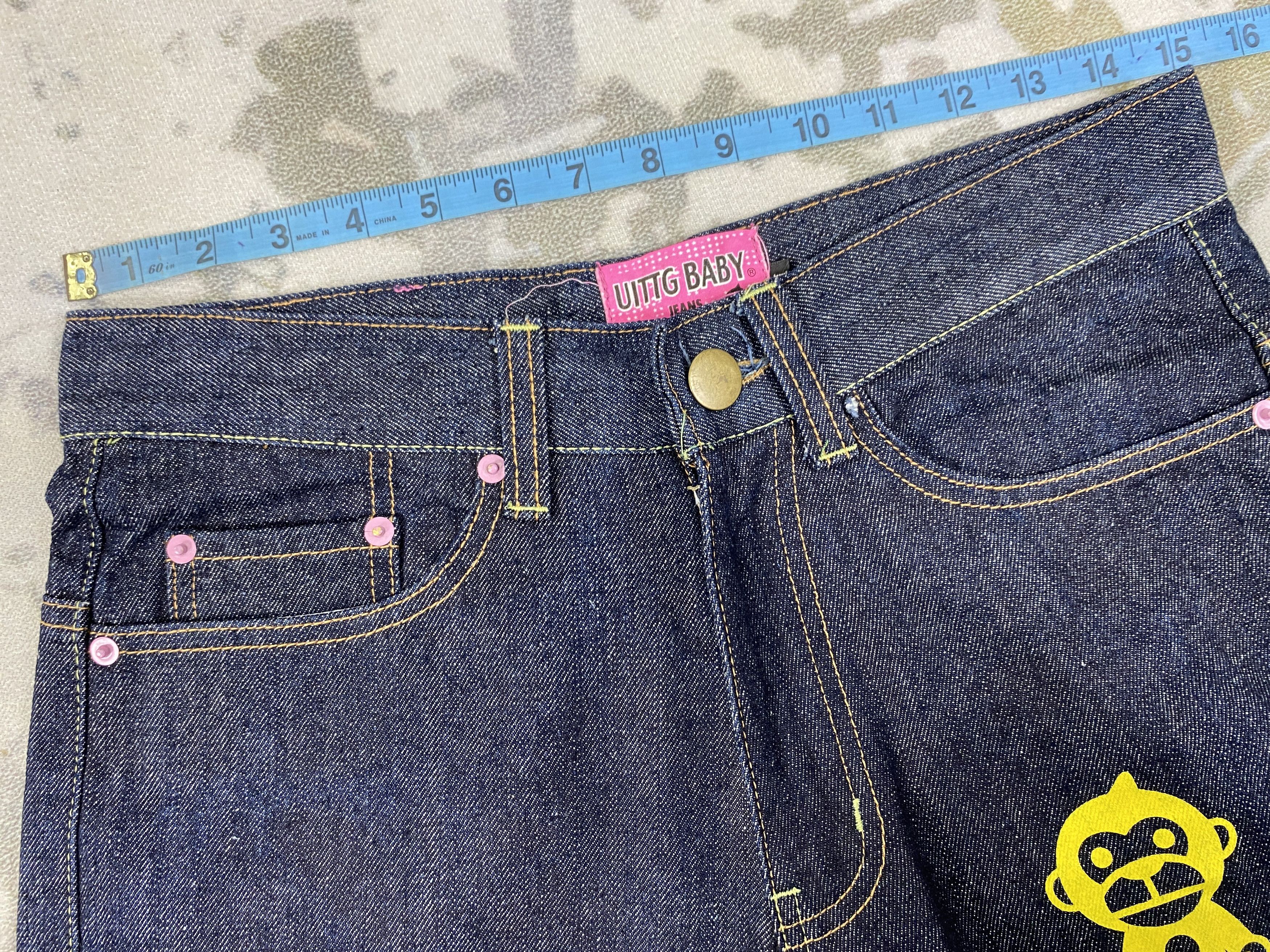 If Six Was Nine Japanese Brand Printed Uittg Baby Denim 30x32 -JN051 Size US 30 / EU 46 - 5 Thumbnail