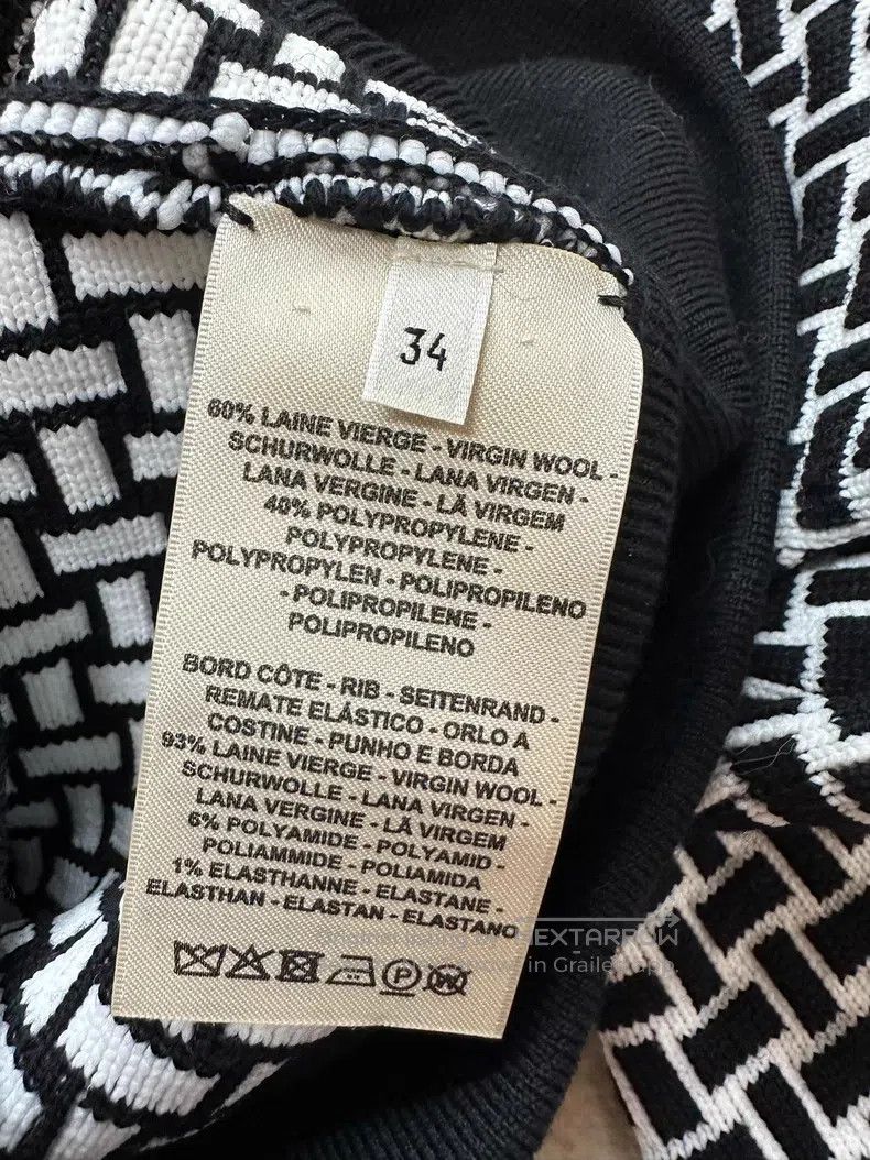 Hermes Hermes Black and White Jacket Size XXS / US 00 / IT 34 - 4 Thumbnail