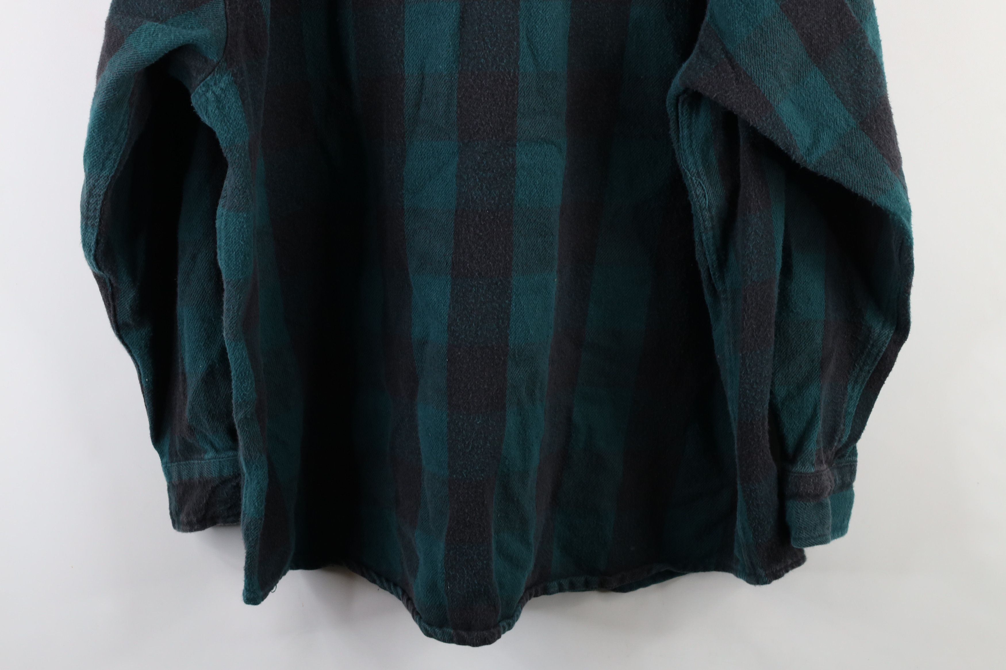 Vintage Vintage 90s Streetwear Heavyweight Button Shirt Plaid USA Size US XXL / EU 58 / 5 - 12 Thumbnail