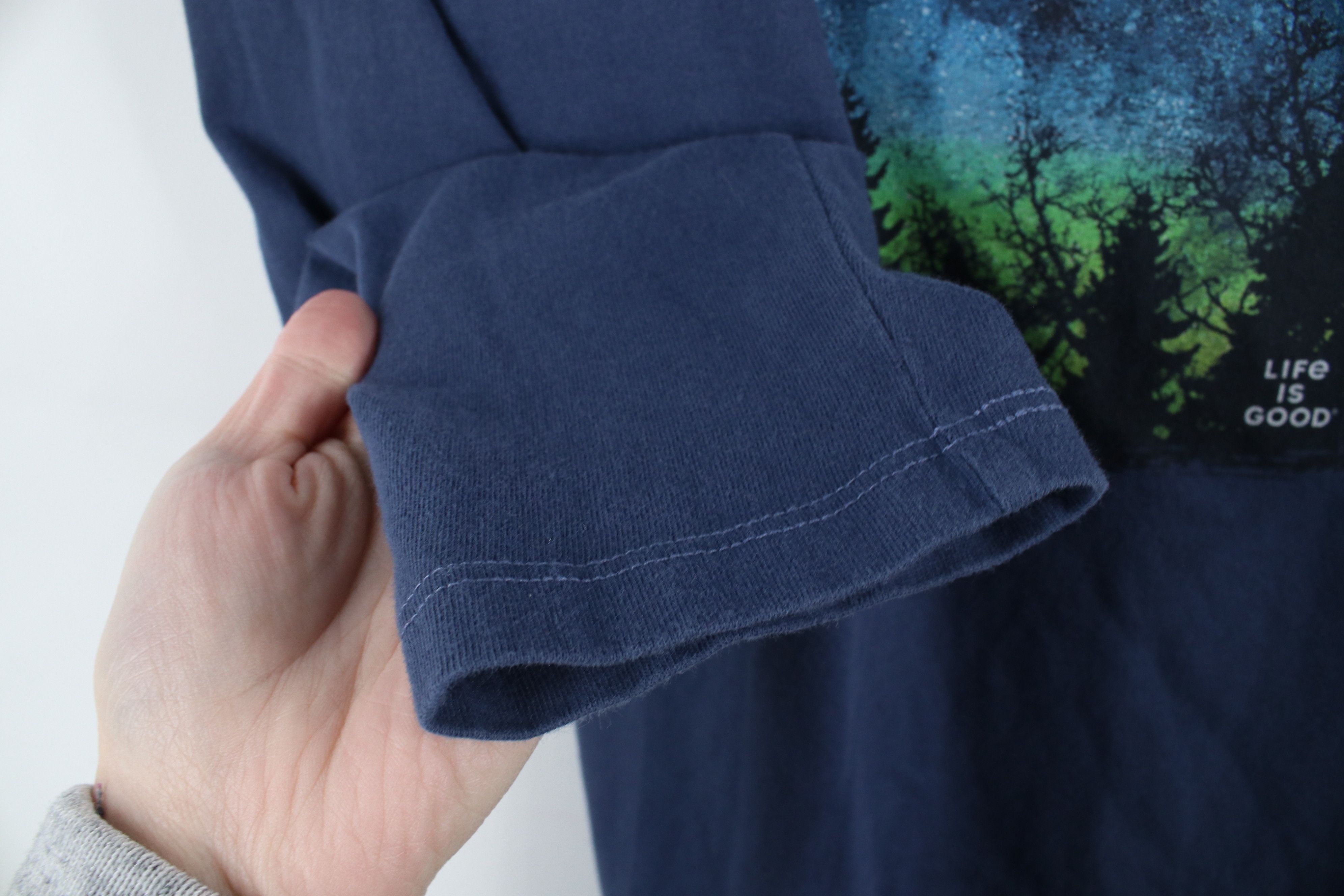 Life is Good × Vintage Life Is Good Spell Out Nature Tree Aurora Borealis T-Shirt Size L / US 10 / IT 46 - 7 Thumbnail