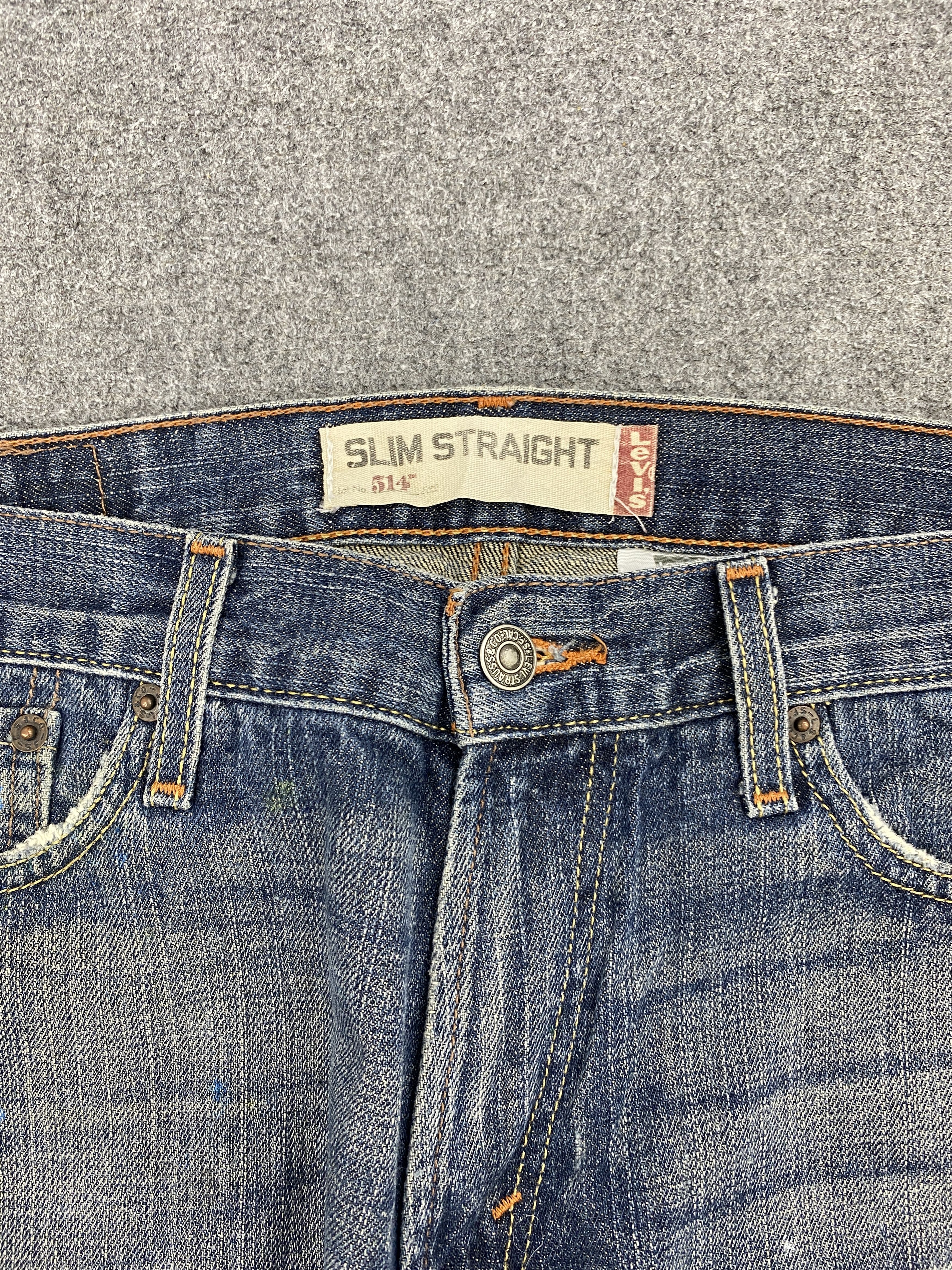 Levi's × Vintage Vintage Levi's 514 Splatter Paint Jeans Size US 31 - 7 Thumbnail