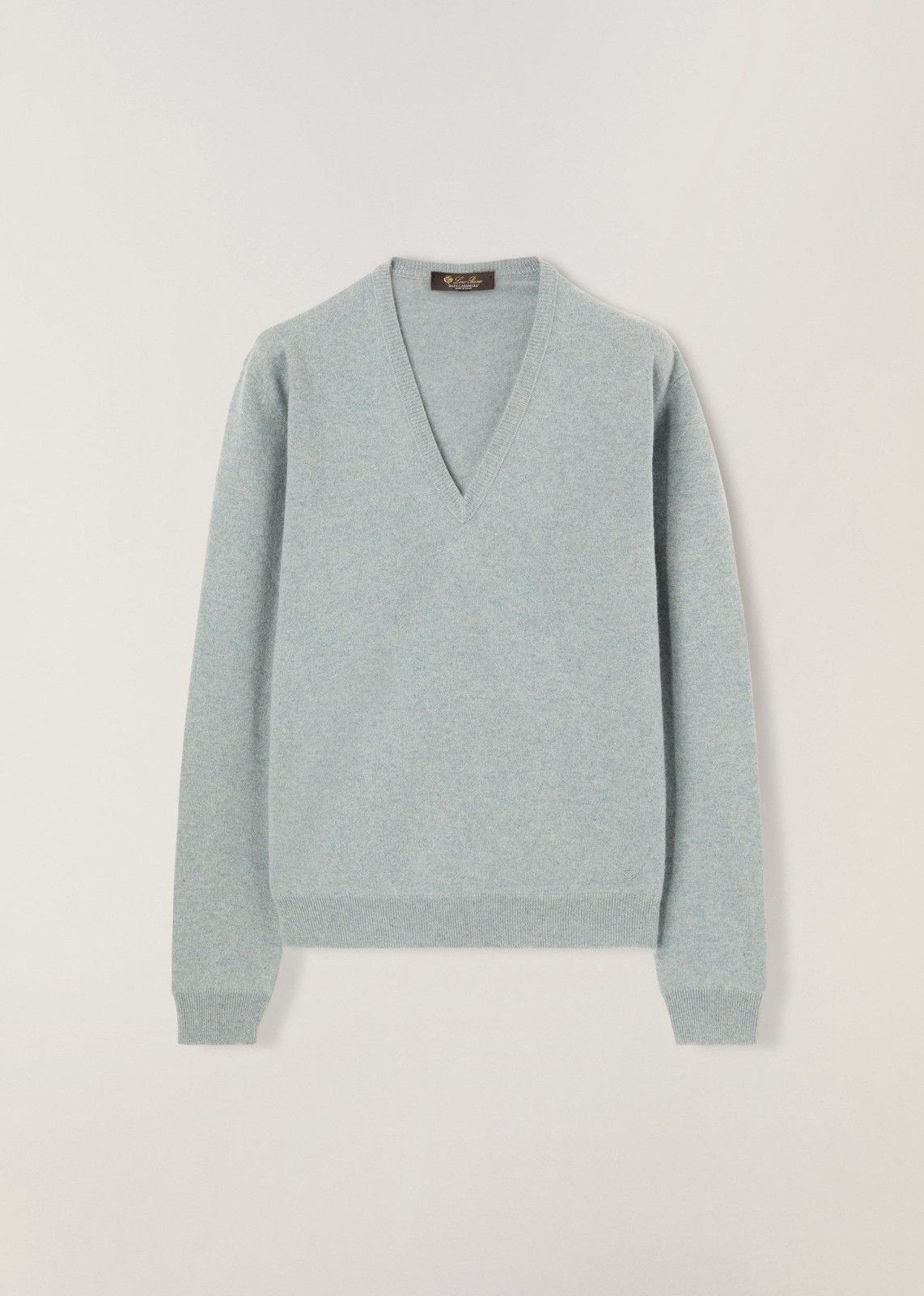 Loro Piana o1srvl11e1224 Arona V Neck Sweater in Light Blue Size XS / US 0-2 / IT 36-38 - 1 Thumbnail