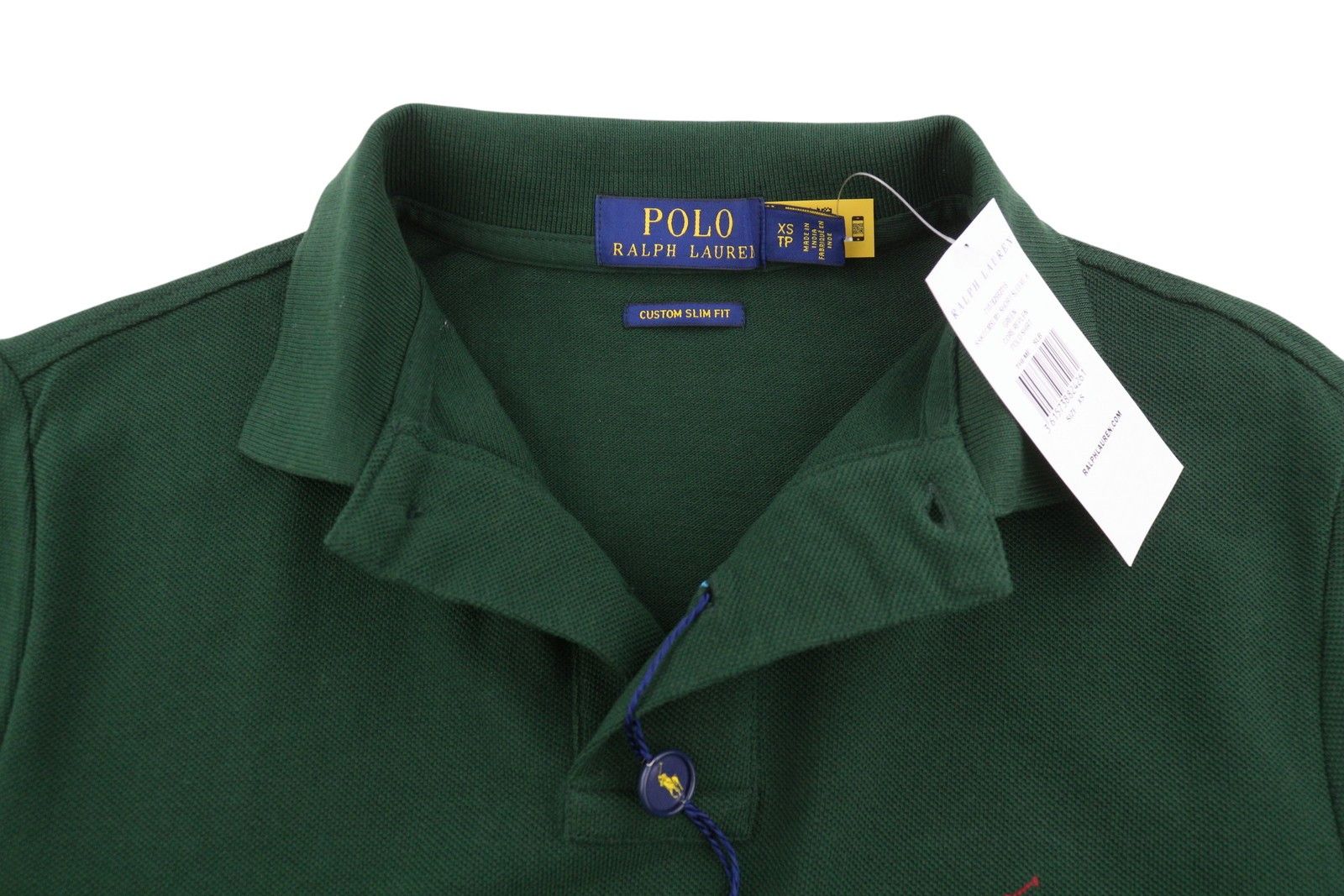 Ralph Lauren CUSTOM SLIM FIT XS Green Embroidered Logo 87922 Size US XS / EU 42 / 0 - 5 Thumbnail