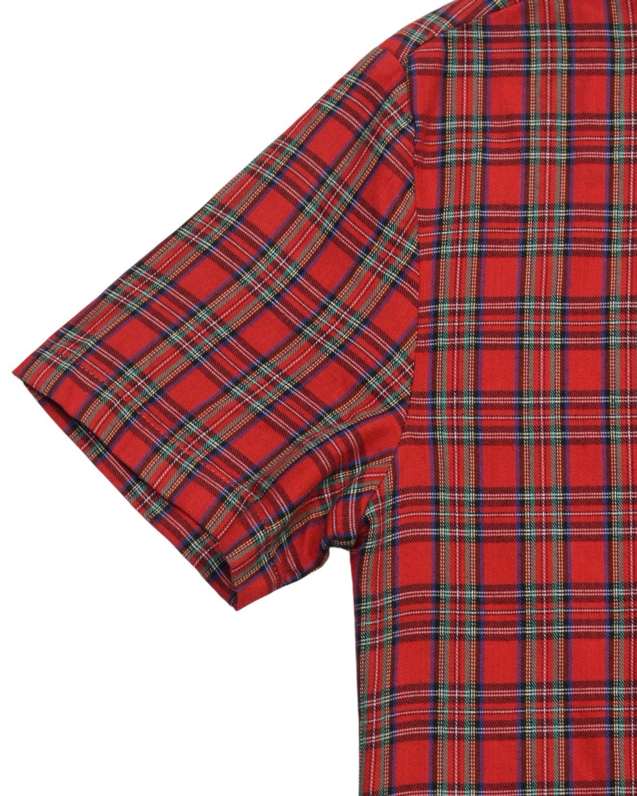 Kris Van Assche 2000S KRIS VAN ASSCHE TARTAN SHIRT WITH FAUX TIE DETAIL Size US L / EU 52-54 / 3 - 6 Thumbnail