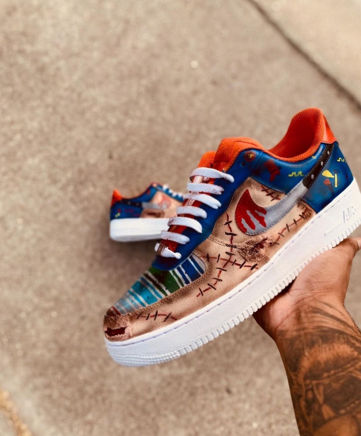 CUSTOM CHUCKY AIR FORCE ONES