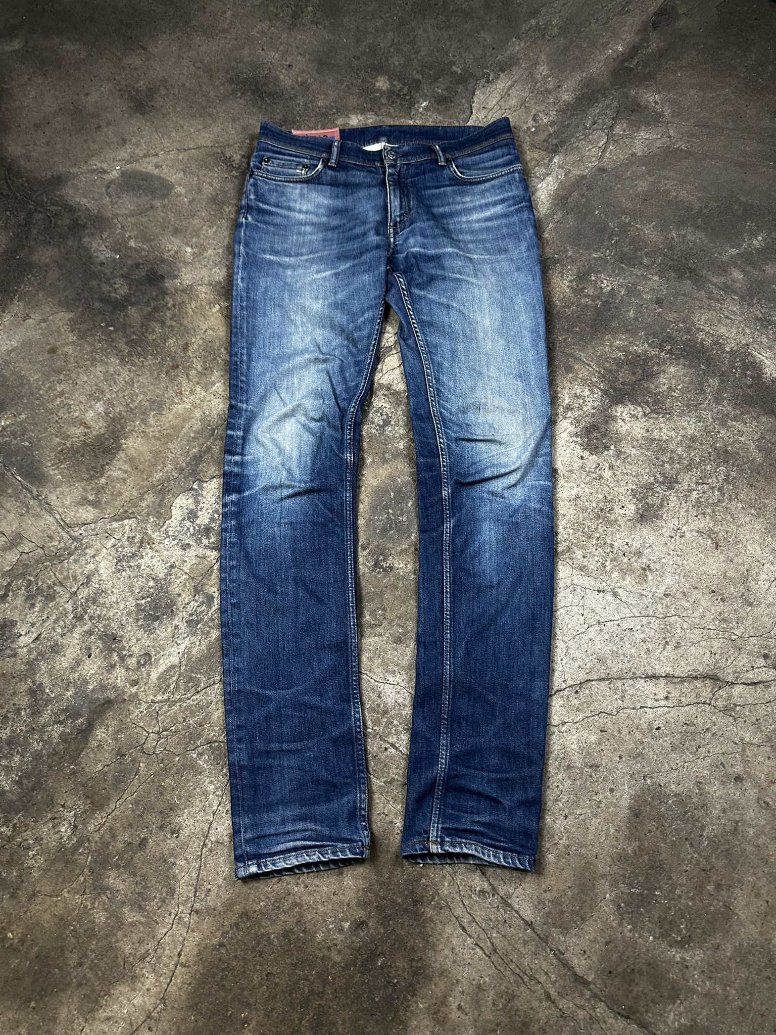 Acne Studios Acne Studios Bla Konst Faded Washed Slim Skinny Jeans Size US 31 - 1 Thumbnail