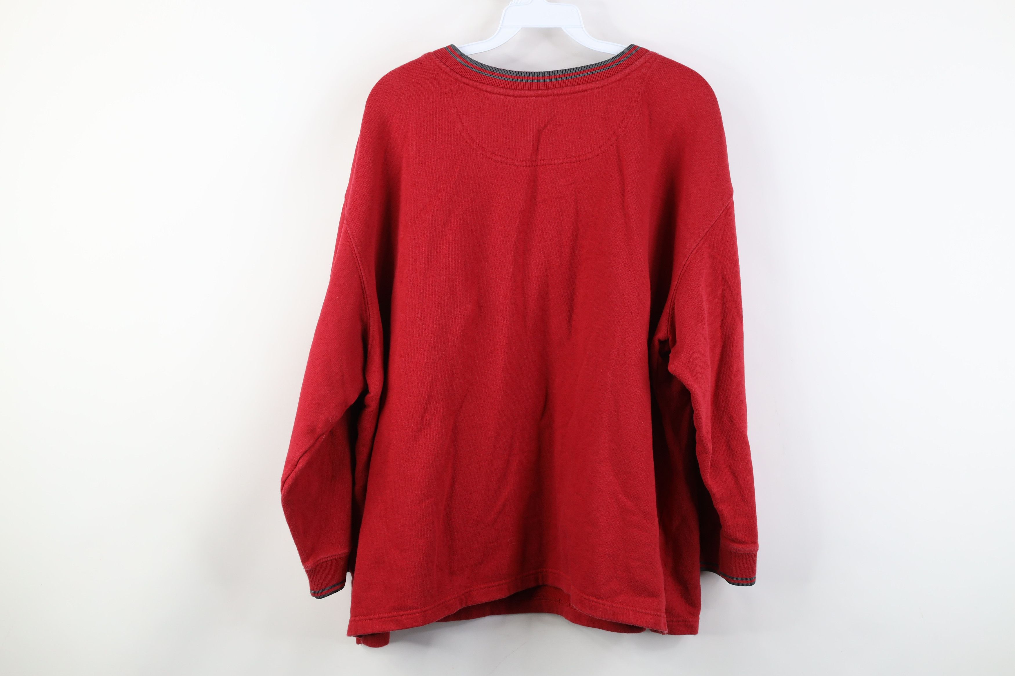 Disney Vintage Disney Winnie the Pooh Hunny V-Neck Sweatshirt Red Size XXL / US 16-18 / IT 52-54 - 13 Thumbnail
