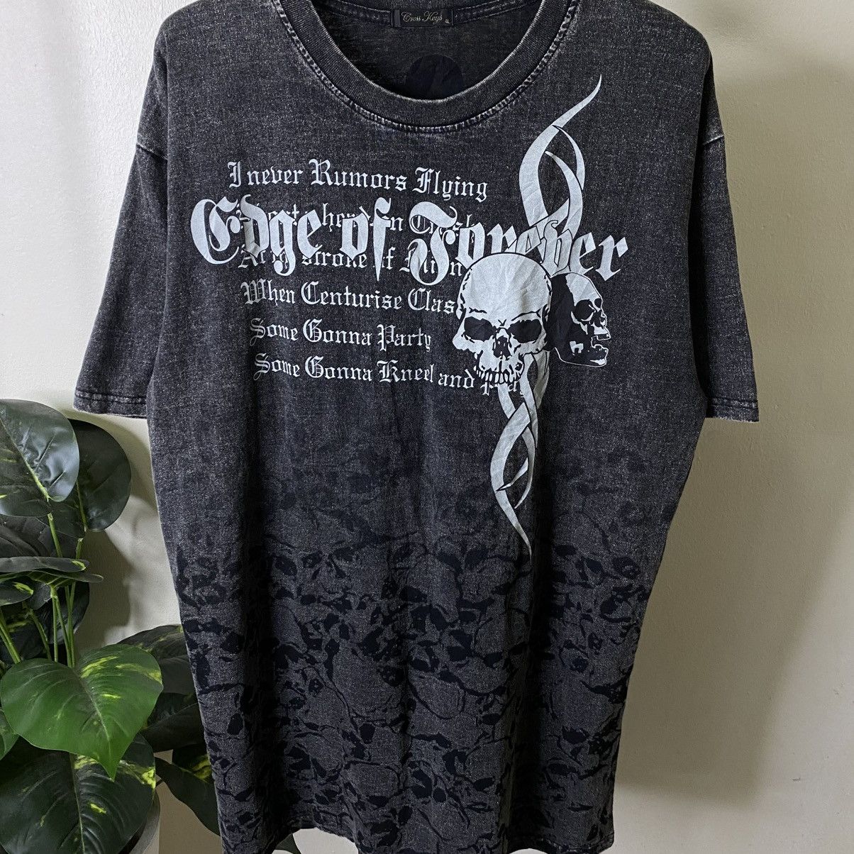 If Six Was Nine CrossKeys Skulls Sedtionaries Poem Cyber Gothic Punk Grunge Size US XL / EU 56 / 4 - 2 Thumbnail