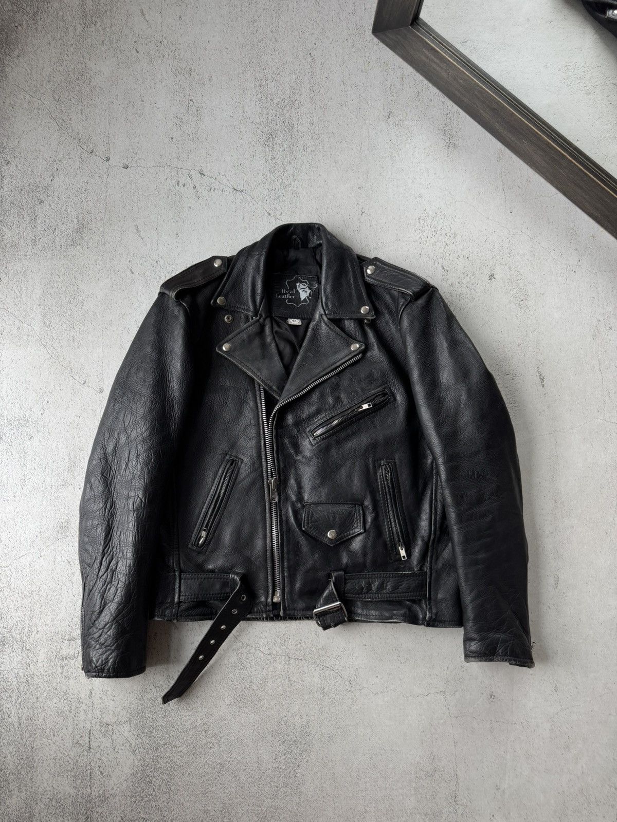 Genuine Leather Real Leather 42 Italy Black Jacket Size US M / EU 48-50 / 2 - 1 Thumbnail