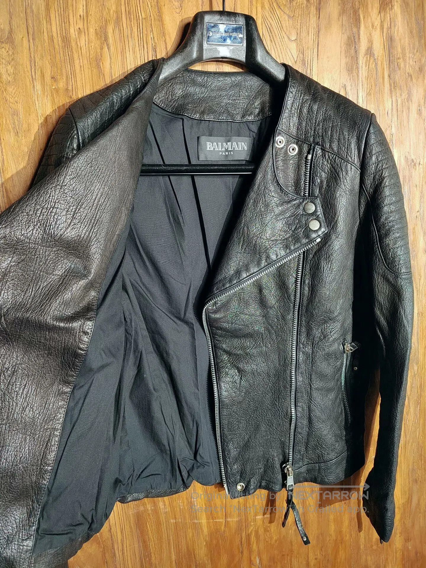 Balmain BALMAIN Motorcycle Leather Jacket. Size US M / EU 48-50 / 2 - 2 Thumbnail