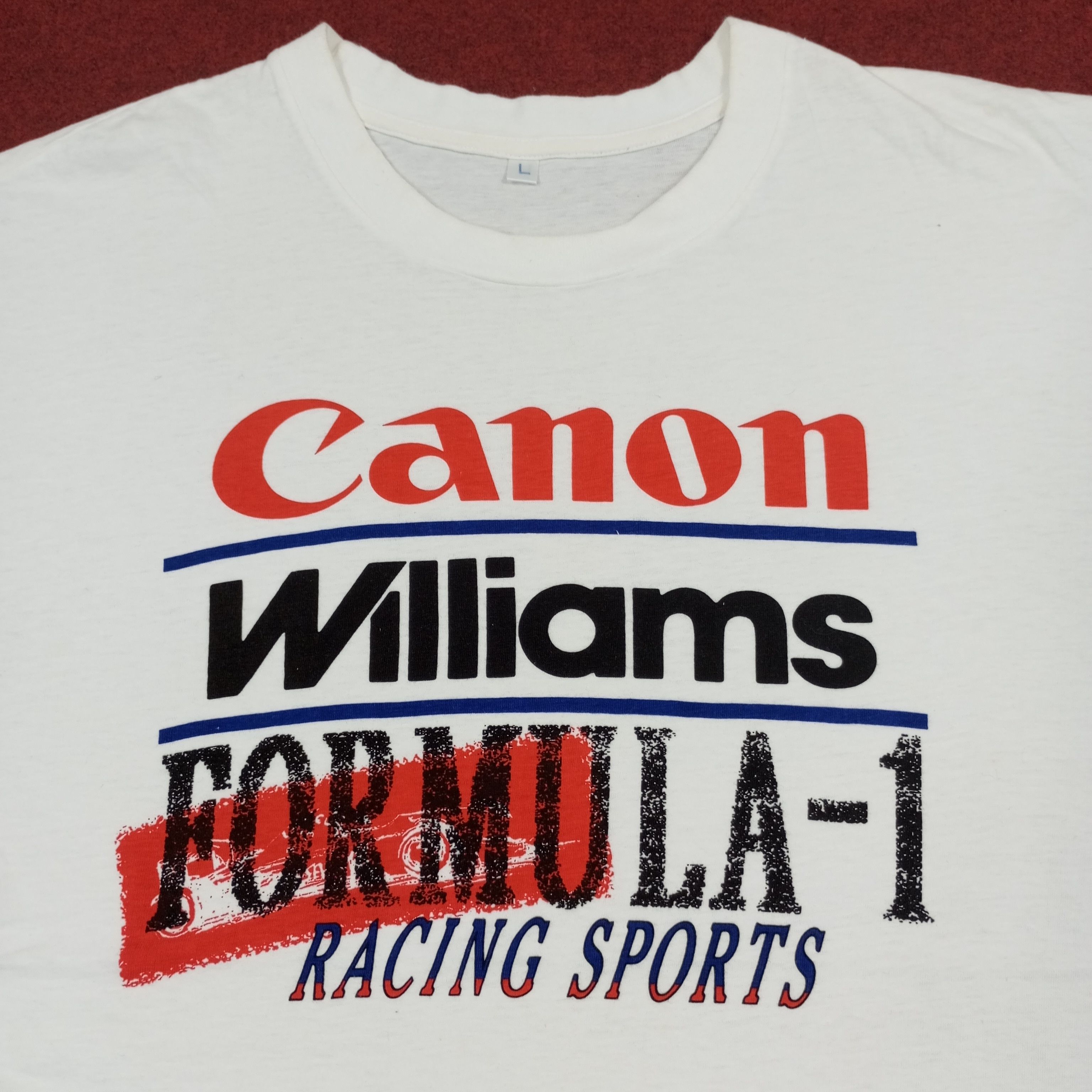 Canon × Vintage Canon Williams Formula 1 F1 Racing Sports Tshirt Size US L / EU 52-54 / 3 - 2 Thumbnail