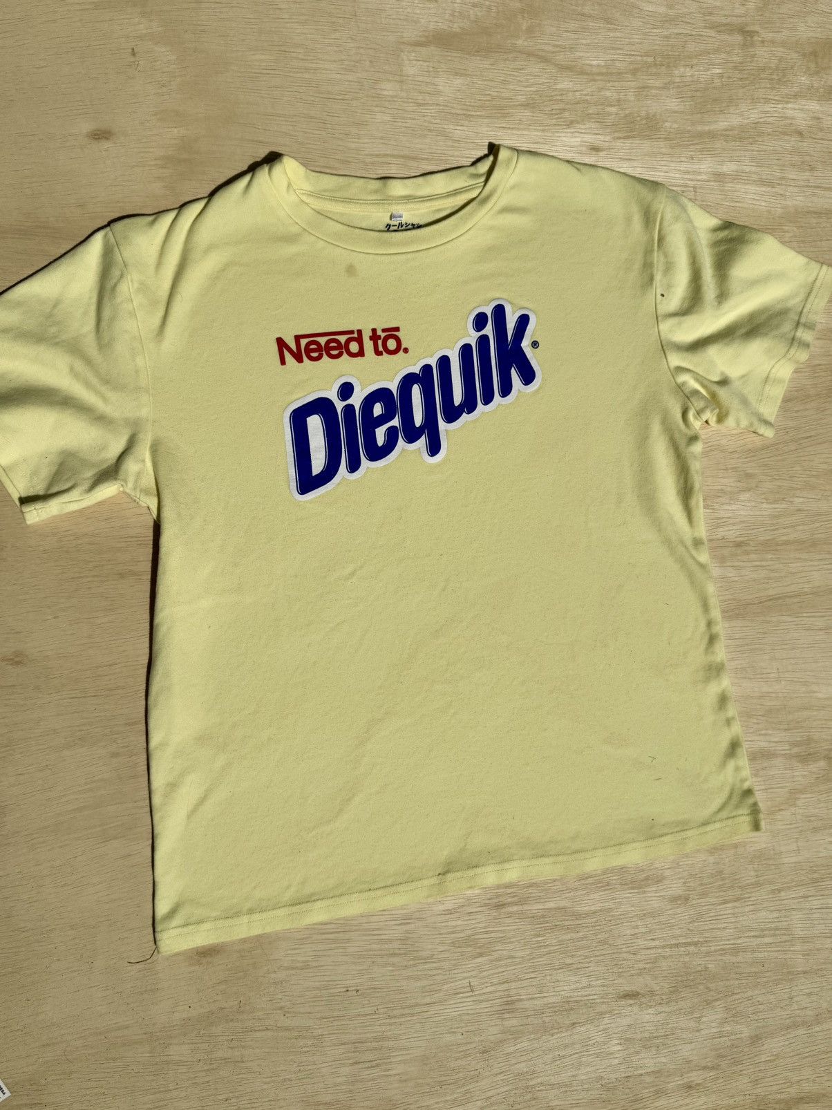 Japanese Brand × Vintage Nesquick 90’s Parody Goth Humor Logo Y2K Japanese T-Shirt Size US M / EU 48-50 / 2 - 7 Thumbnail