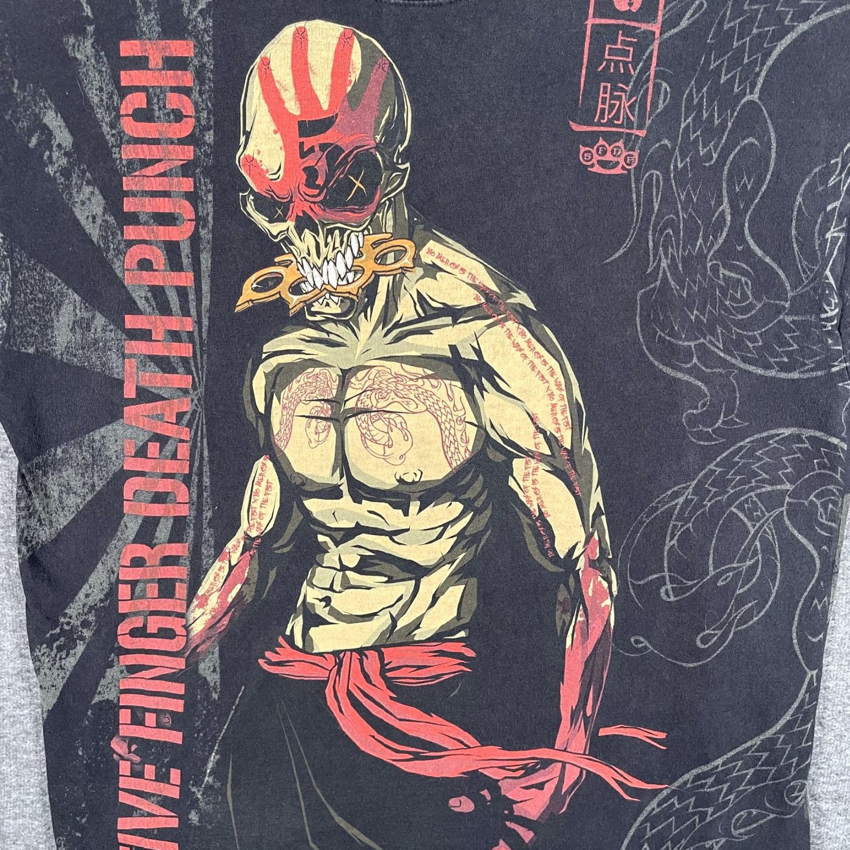Hanes VINTAGE Five Finger Death Punch Hanes Shirt Mens XL Black Way Of The Fist Band Tee Size US XL / EU 56 / 4 - 3 Thumbnail
