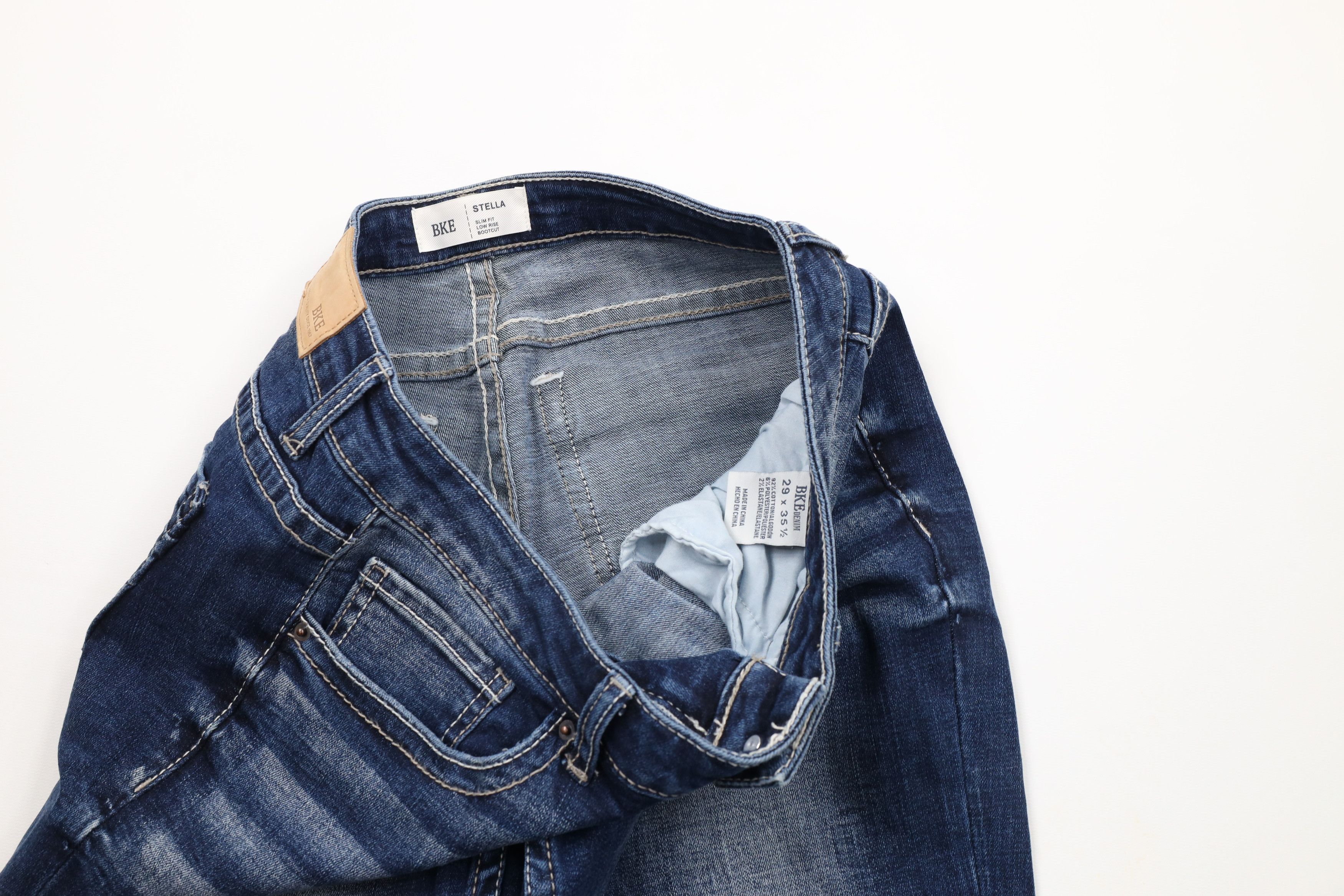 Vintage Buckle BKE Stitch Stretch Stella Low Rise Bootcut Jeans Size 29" - 7 Thumbnail