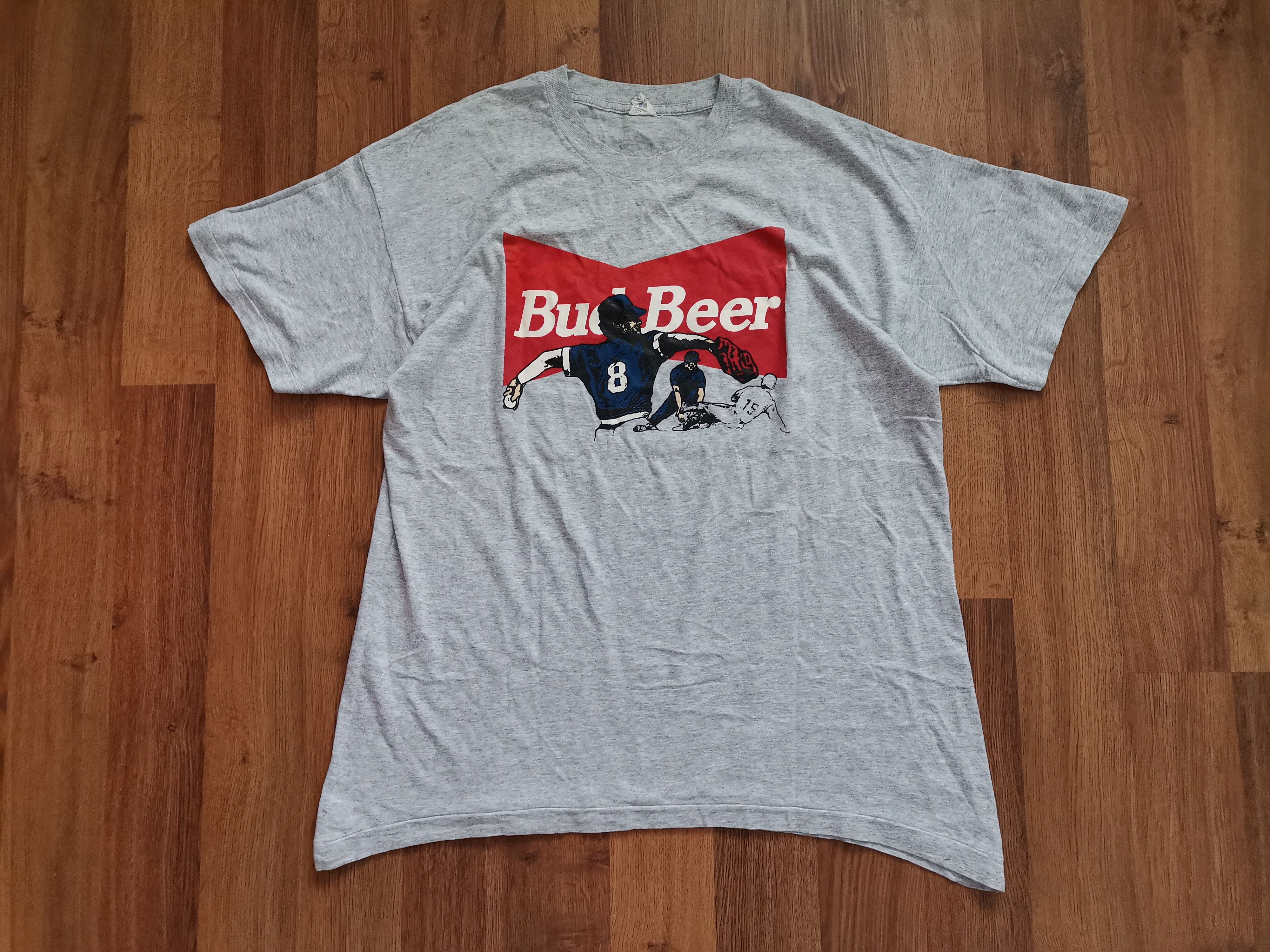 Budweiser × Vintage Vintage Screen Stars Bud Beer Single Stitch Tee Size US XL / EU 56 / 4 - 1 Thumbnail
