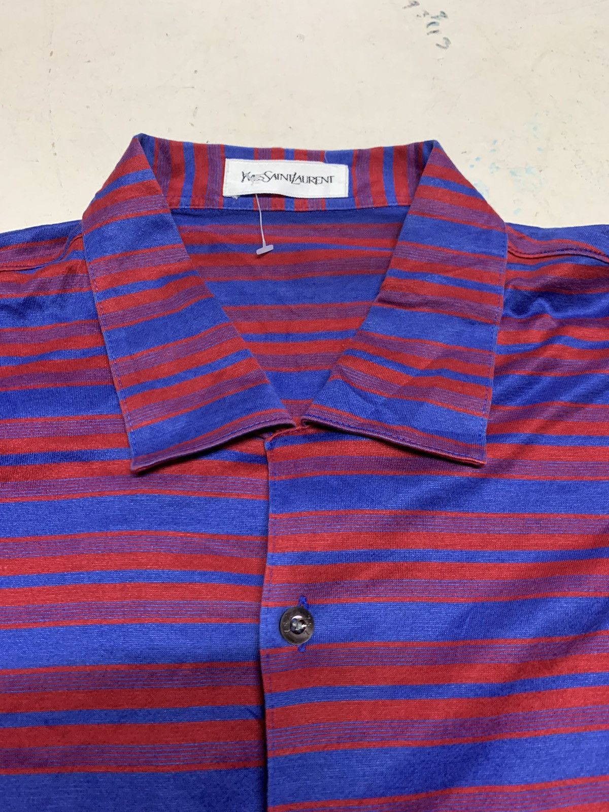 Yves Saint Laurent YSL men striped shorts sleeve Size US M / EU 48-50 / 2 - 13 Thumbnail