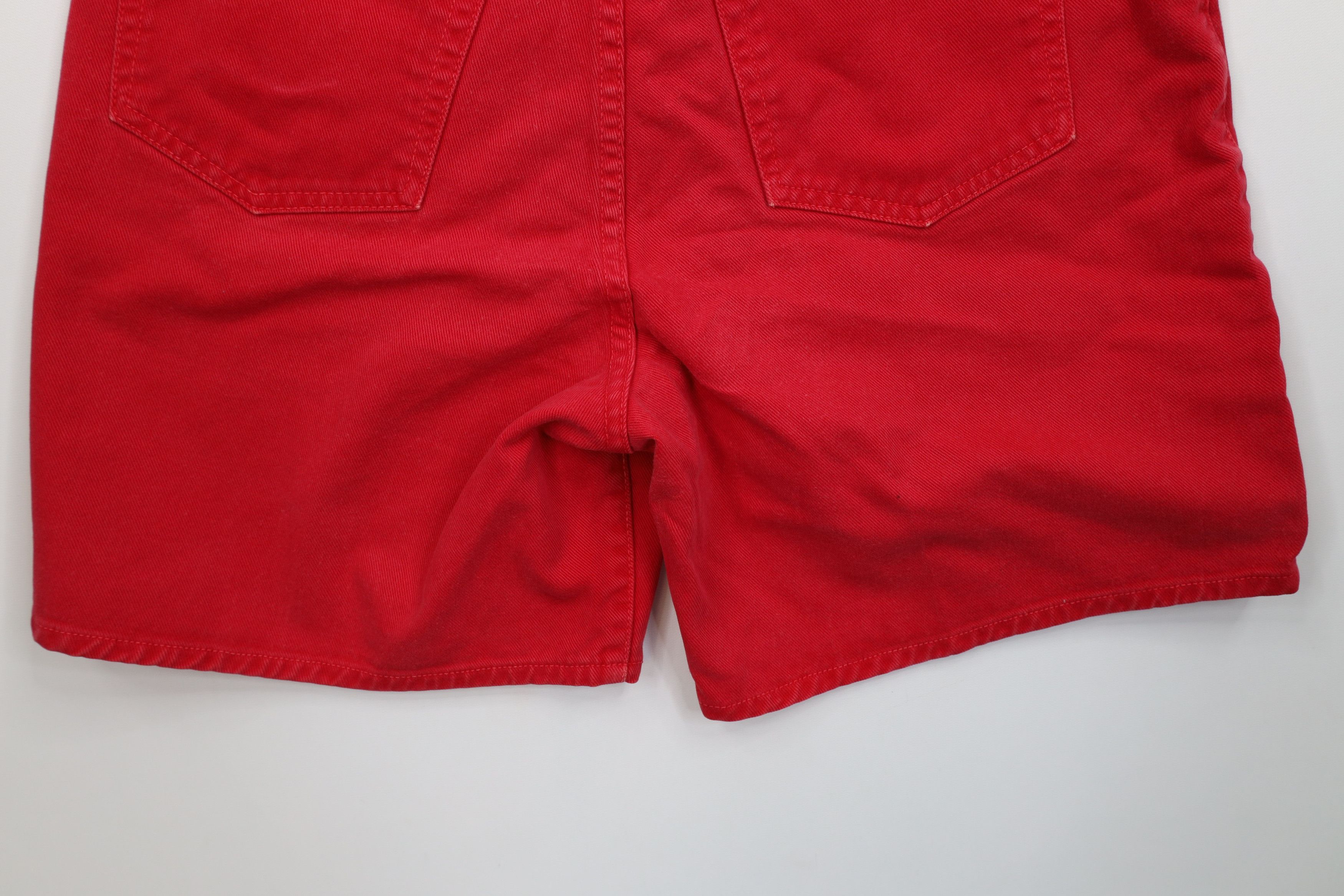 Guess Vintage 90s Guess Spell Out Button Fly Denim Jean Shorts USA Size 26" / US 2 / IT 38 - 13 Thumbnail