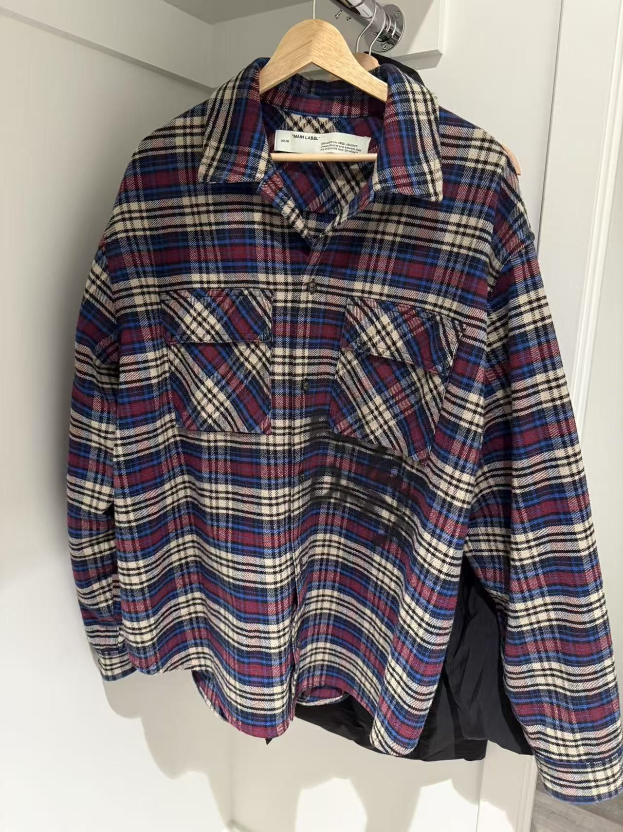 Off-White Off-White C/O VIRGIL ABLOH OW FLANNEL CHECK SHIRT Size US M / EU 48-50 / 2 - 1 Thumbnail