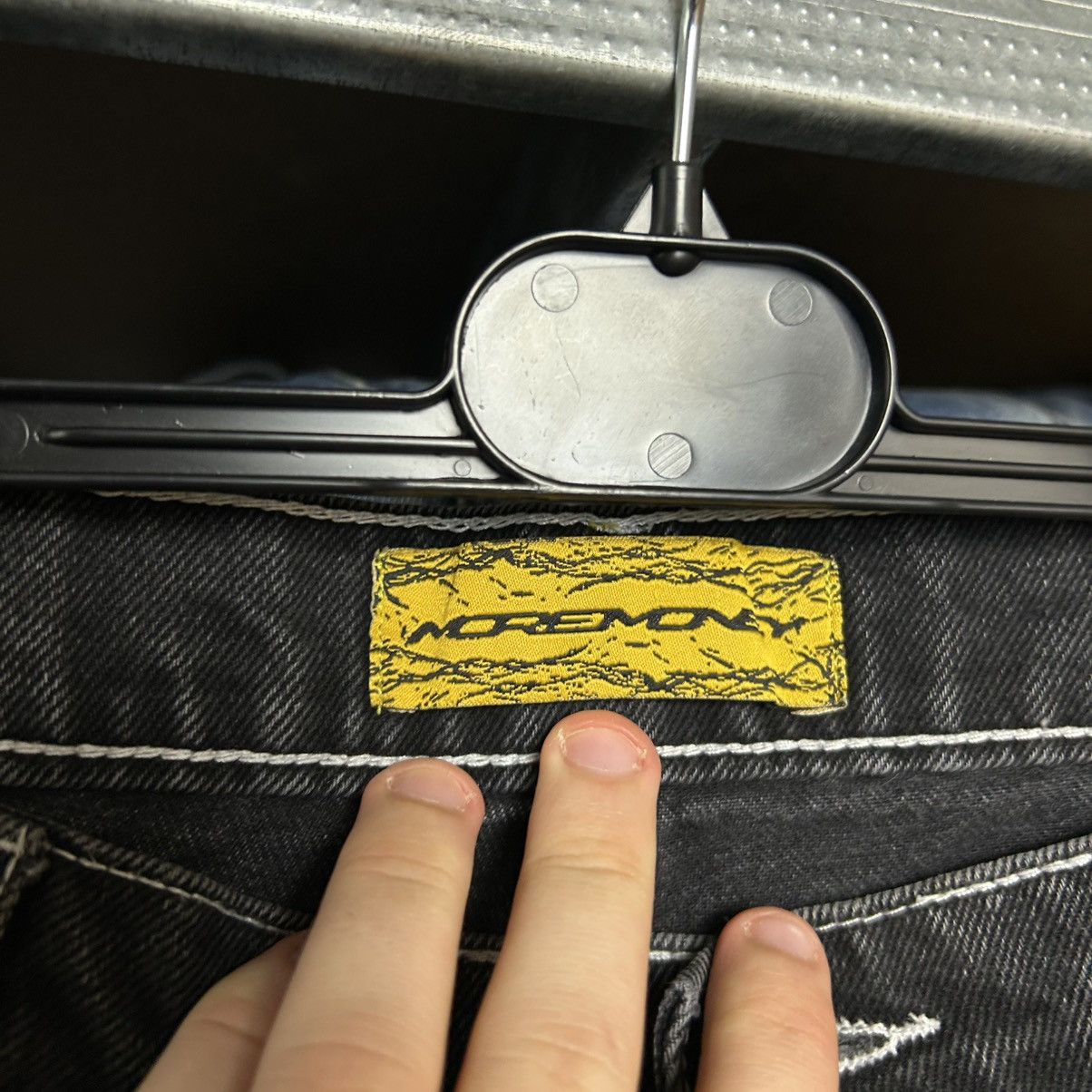 Other Mens MoreMoney More Love big logo black denim jeans Size US 32 / EU 48 - 8 Thumbnail
