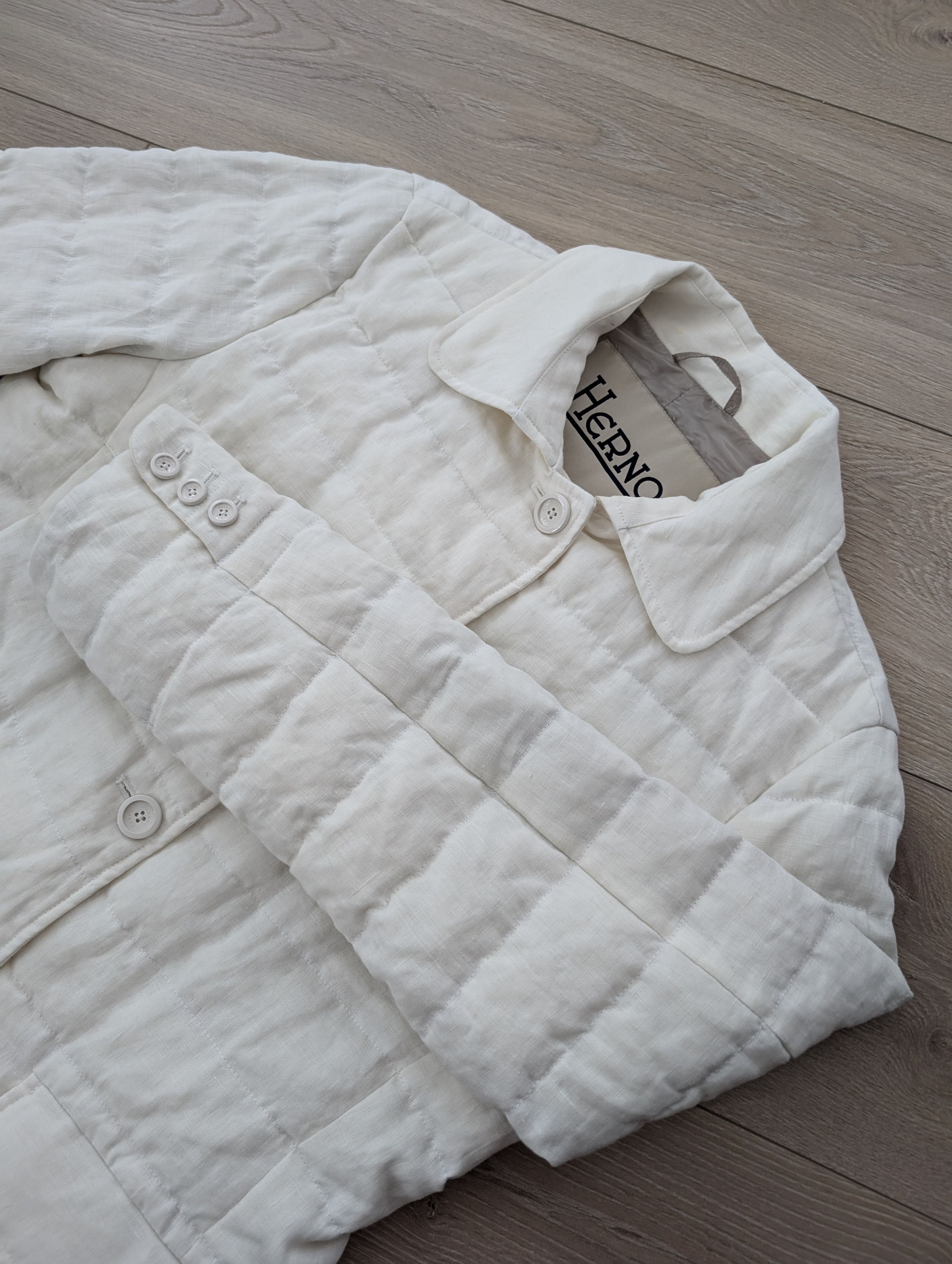 Herno linen down jacket