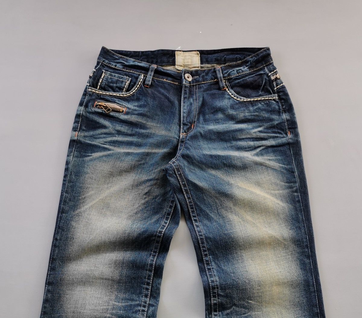 Japanese Brand Lolita Concert Club Denim Jeans Size US 35 - 7 Thumbnail