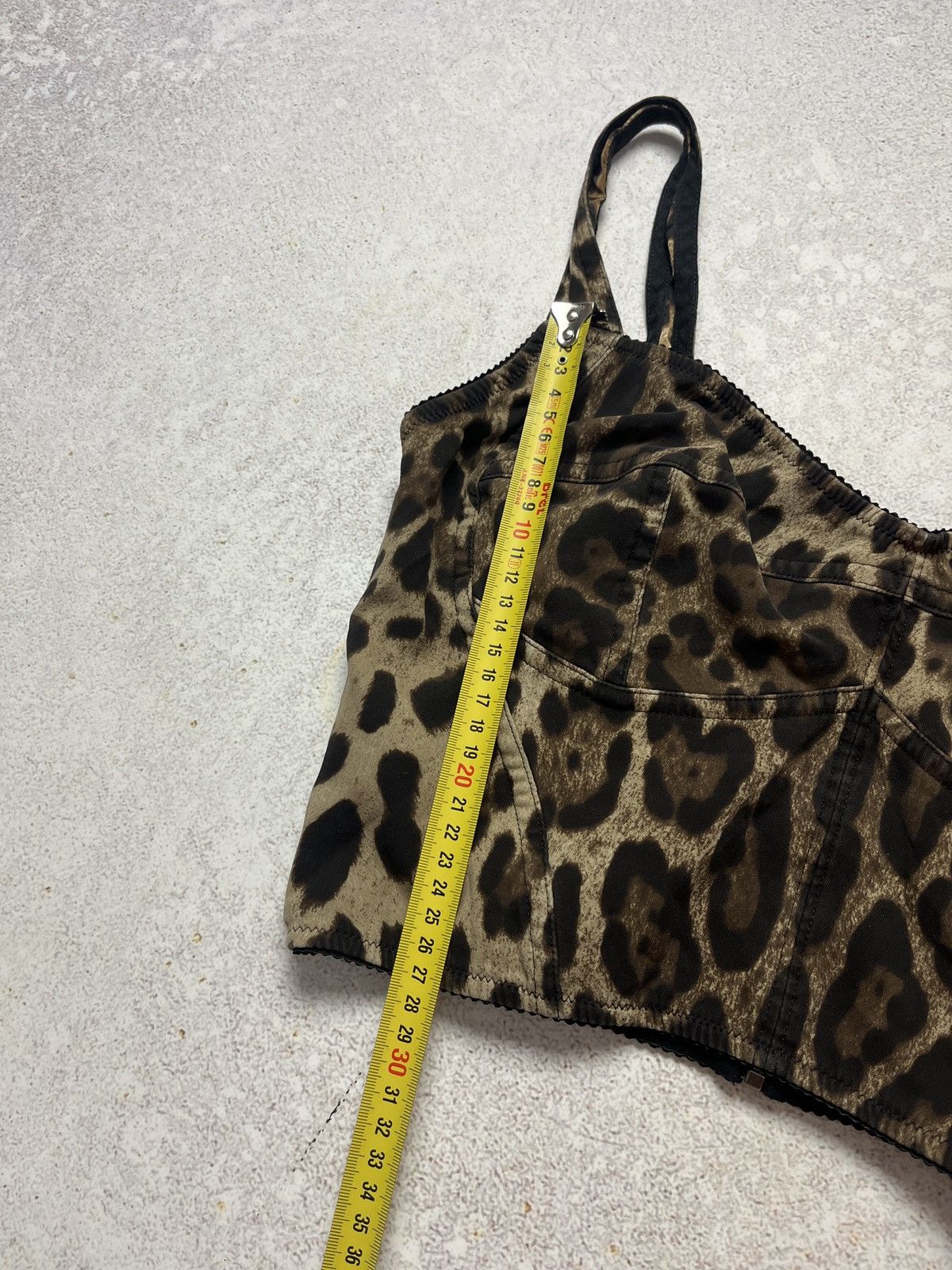 Dolce & Gabbana Dolce & Gabbana Leopard-print Charmeuse Bustier Top Size S Size S / US 4 / IT 40 - 13 Thumbnail