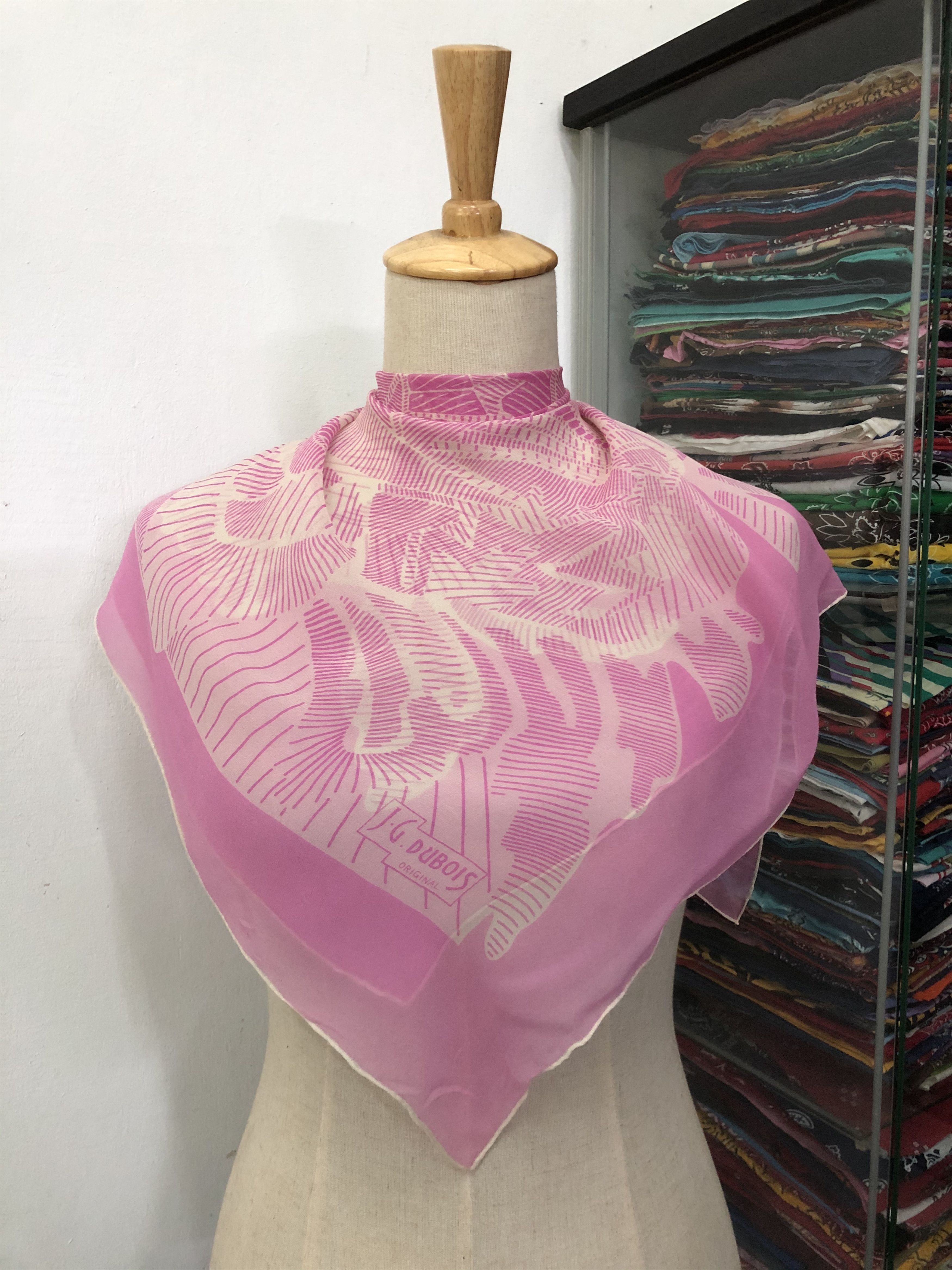 Vintage Vintage J.G Dubois Silk Scarf Size ONE SIZE - 1 Thumbnail
