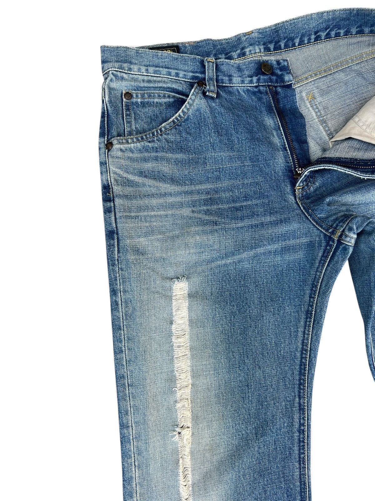 Lee × Vintage VTG 2000s Lee Riders Sanforized Dirty Mud Denim Flare Jeans Size US 32 / EU 48 - 8 Thumbnail
