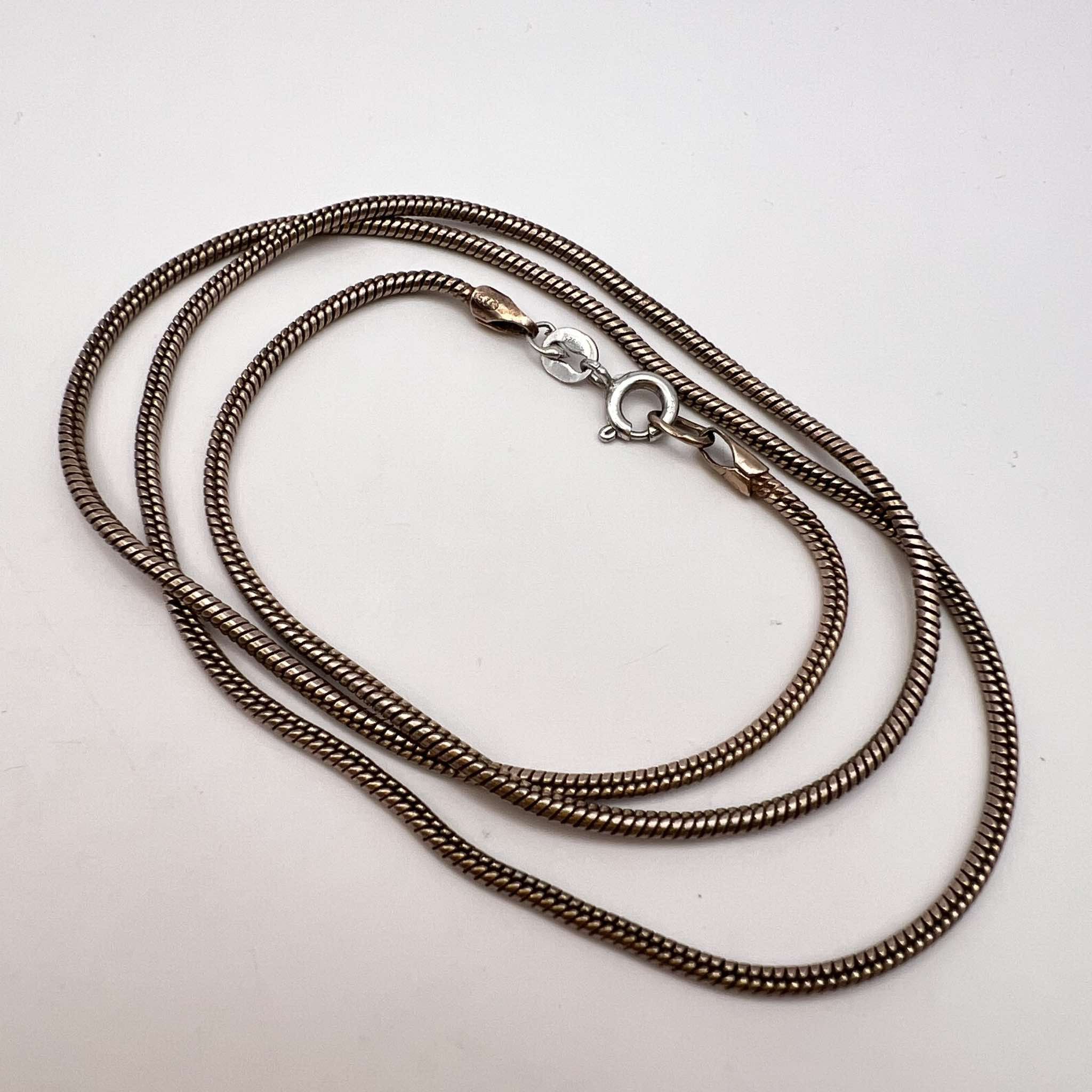 Sterling Silver Vintage Gilt Sterling Silver 925 Chain Necklace 10.8 gr Size ONE SIZE - 3 Thumbnail
