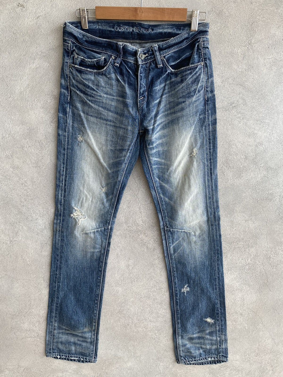 GOSTAR DE FUGA × If Six Was Nine × Japanese Brand FUGA Distressed Denim Size US 28 / EU 44 - 1 Thumbnail