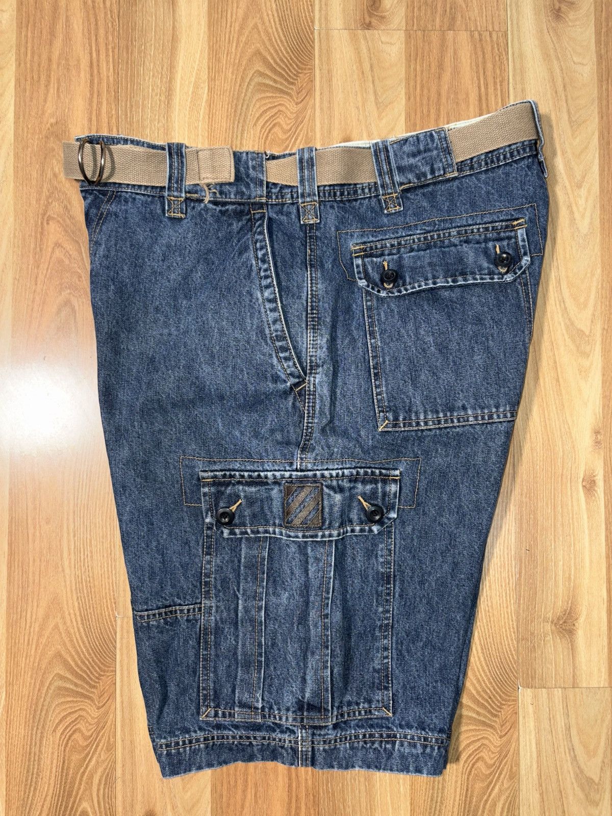 Japanese Brand Vintage Sonoma Denim Cargo Shorts Belted Size 36 Size US 36 / EU 52 - 7 Thumbnail