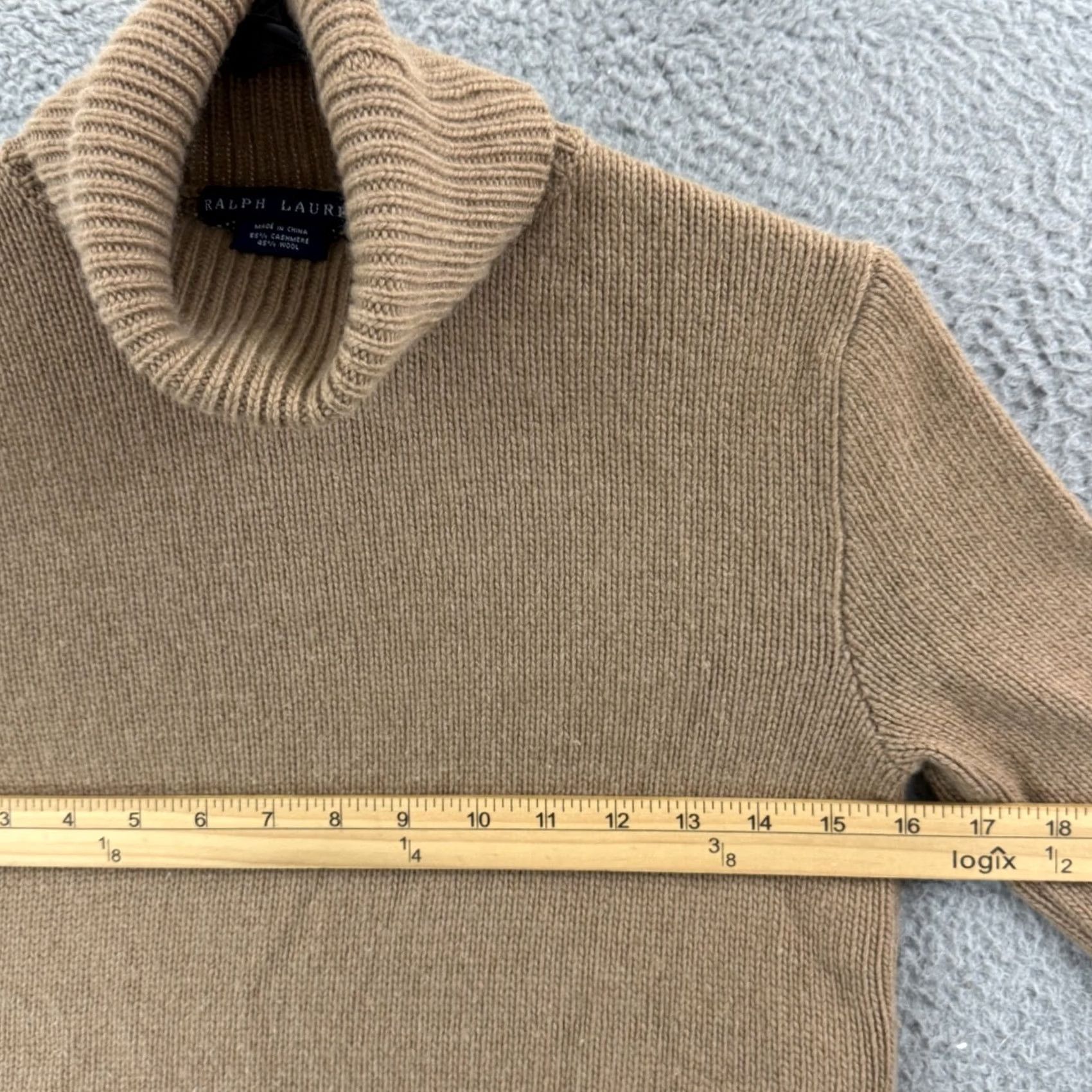 Ralph Lauren Ralph Lauren Sweater Womens Medium Brown Turtleneck Cashmere Wool Long Sleeve Pullover Size M / US 6-8 / IT 42-44 - 6 Thumbnail