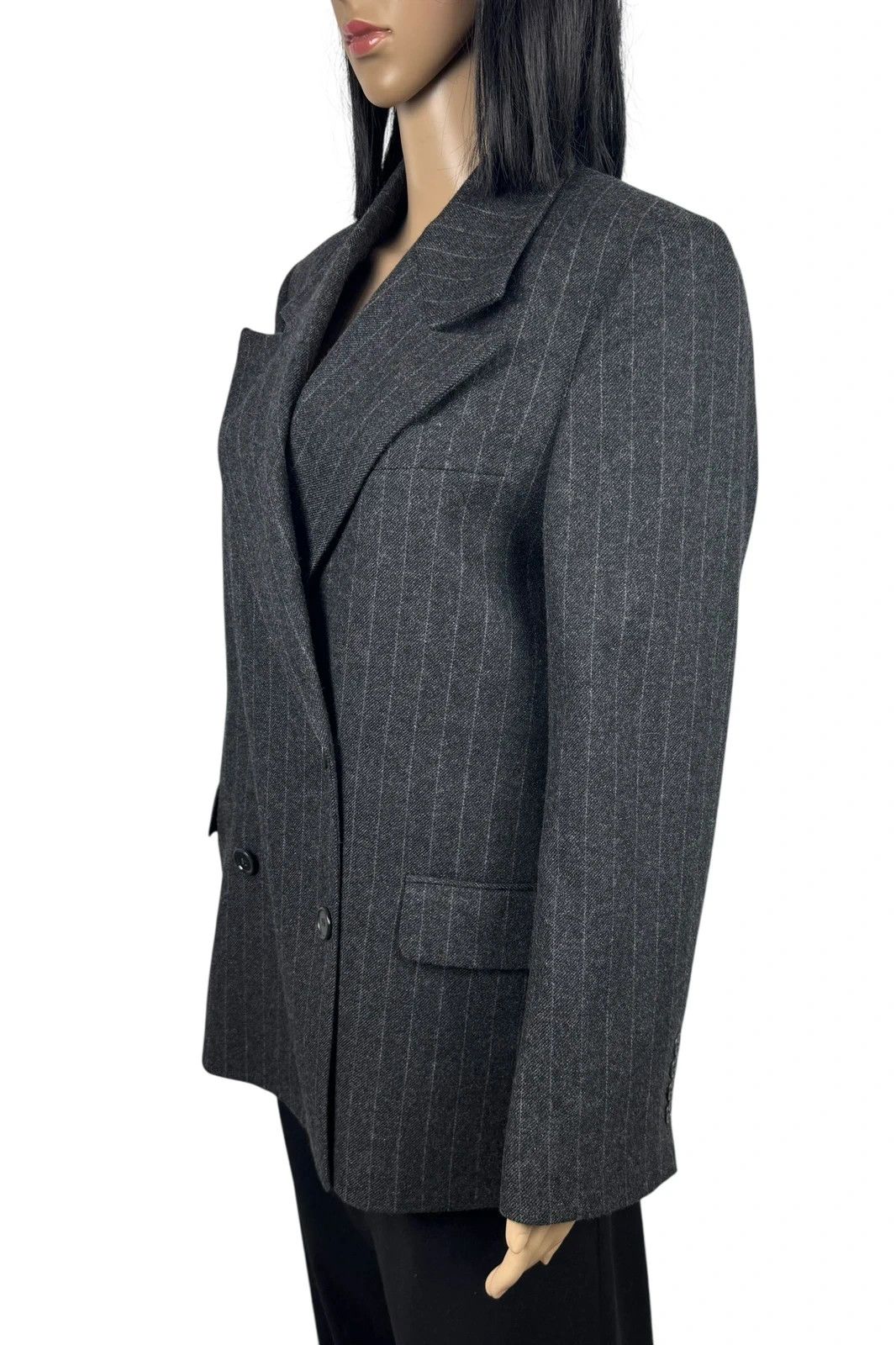 A Day's March A Day’s March Inu Double Breasted Wool Blazer Striped Size XS / US 0-2 / IT 36-38 - 4 Thumbnail