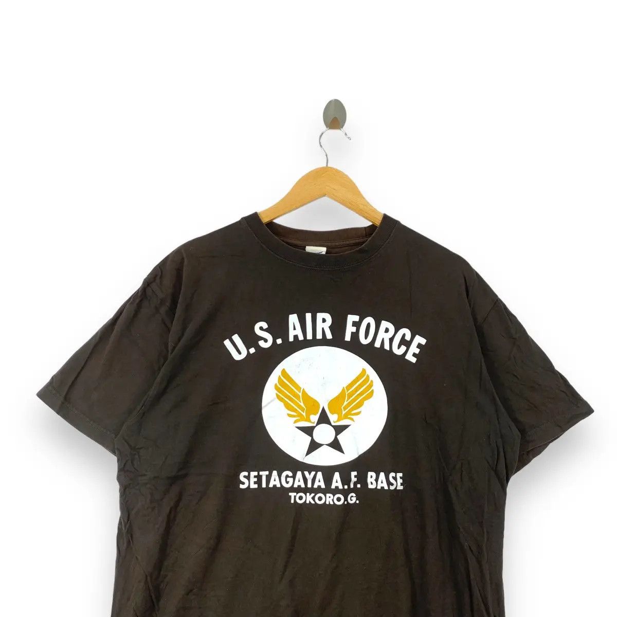 Vintage Vintage USAF SETAGAYA BASE Tokoro Air Force Tee Shirt Top Size US XL / EU 56 / 4 - 2 Thumbnail