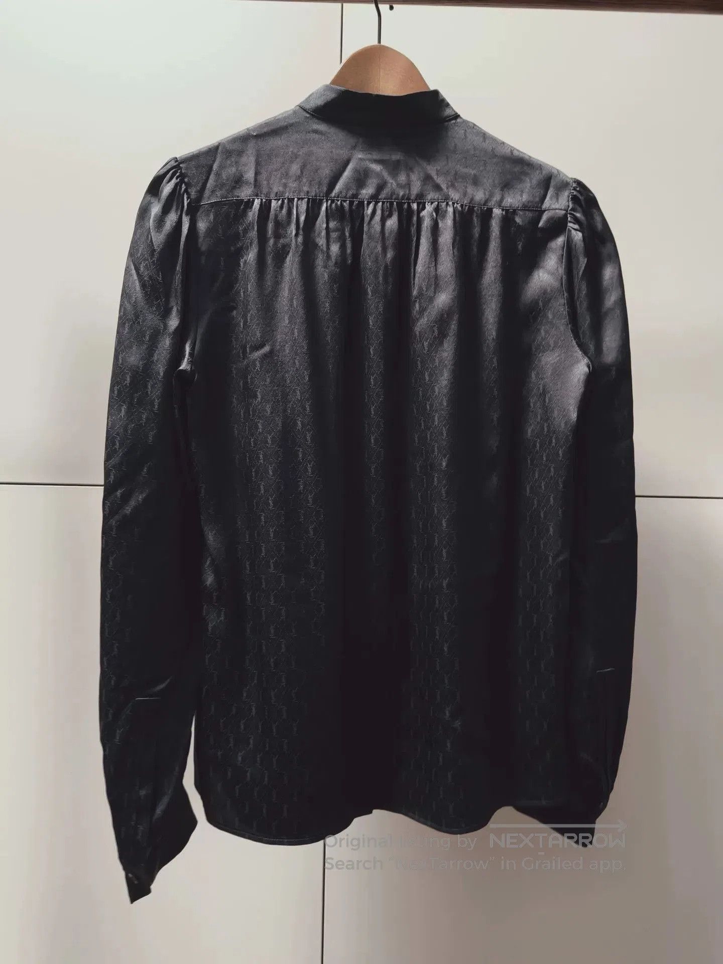 Saint Laurent Paris YSL Saint Laurent Black Silk Blouse. Size M / US 6-8 / IT 42-44 - 2 Thumbnail