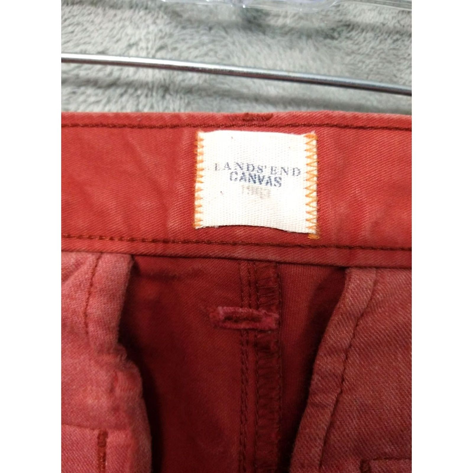 Lands' End Lands' End Pants Mens 38x32 Pink Canvas 1963 Straight Fit Flat Front Cotton G28 chinos | Mens | Pants | 38x32 | Pink | Cotton | Canvas | Straight Fit Size US 38 / EU 54 - 7 Thumbnail