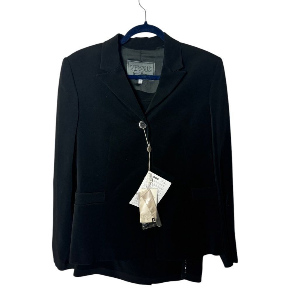 Versus Versace Versus Gianni Versace SZ 42 black embellished skirt suit set Size M / US 6-8 / IT 42-44 - 1 Thumbnail