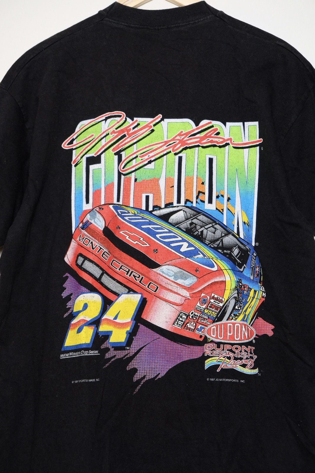 Fruit Of The Loom × NASCAR × Vintage Vintage 1997 Jeff Gordon Nascar t-shirt Size US XL / EU 56 / 4 - 3 Thumbnail