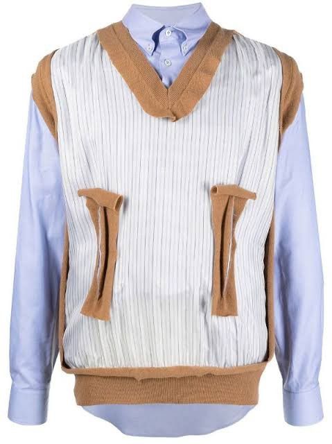 Maison Margiela NWT Fall22 Spliced Shirt Vest Size US S / EU 44-46 / 1 - 3 Thumbnail