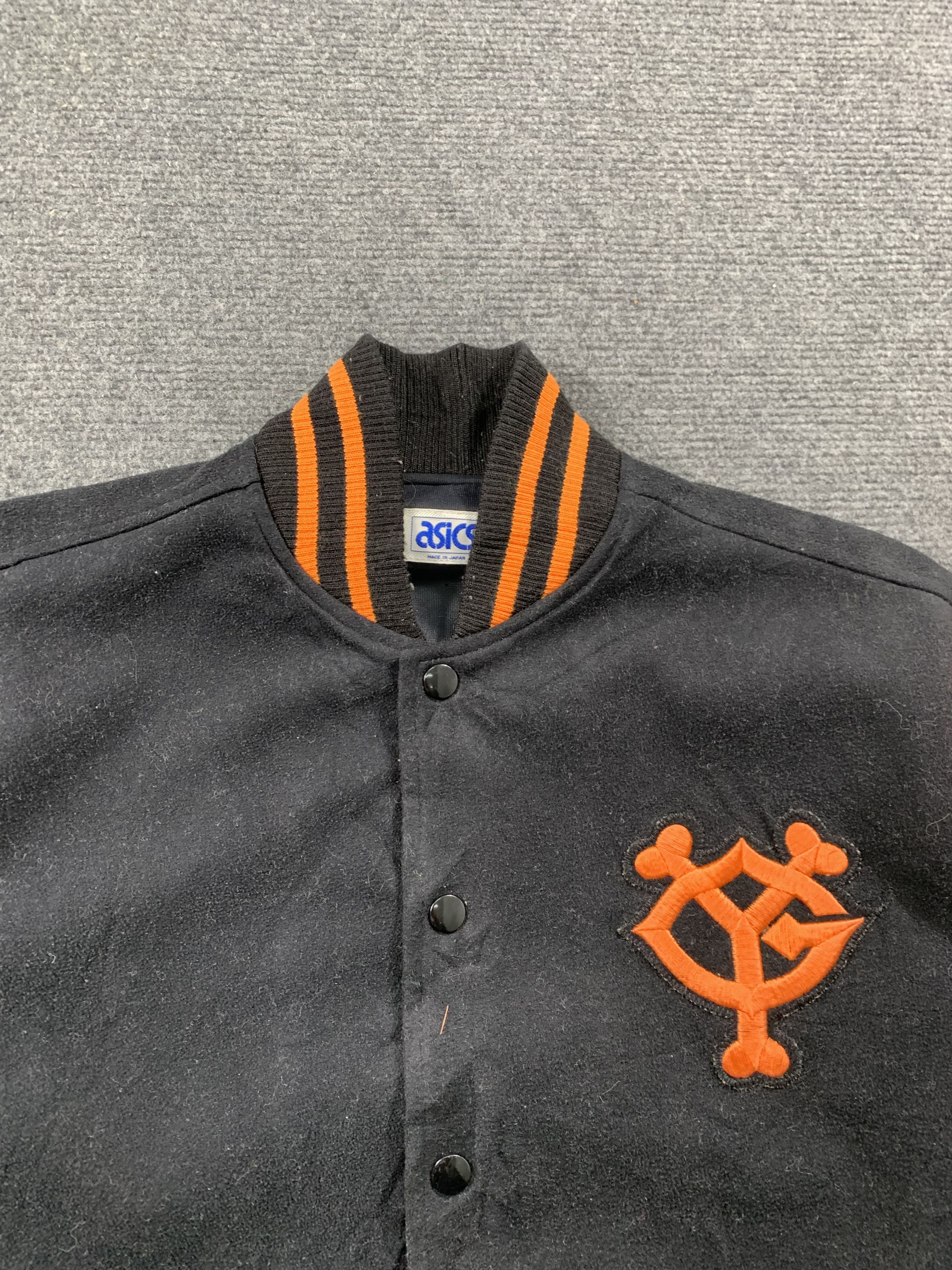 Asics Vintage Asisc Button Up Wool Varsity Jacket Size US M / EU 48-50 / 2 - 3 Thumbnail