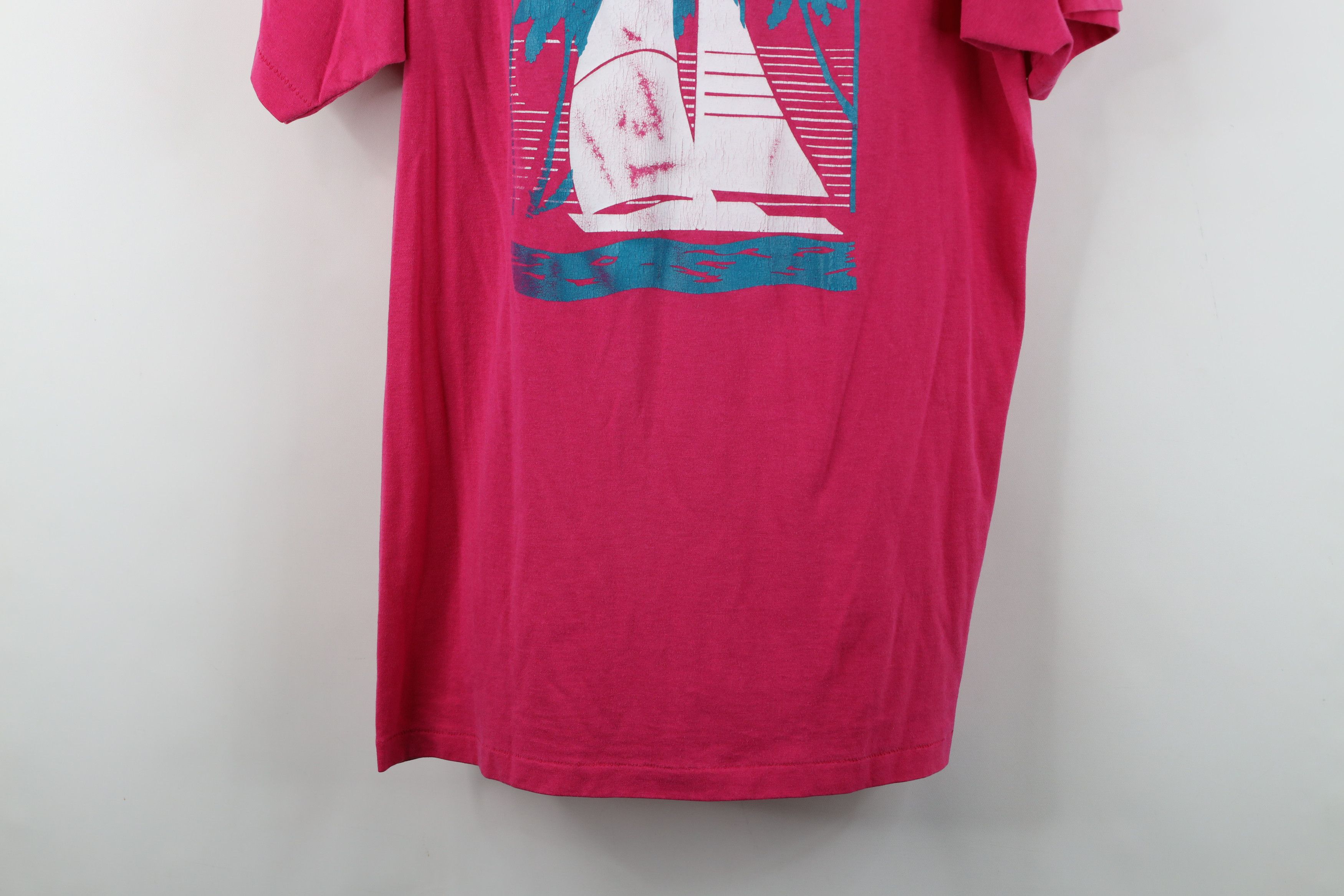 Vintage Vintage 80s 90s Streetwear Puerto Rico Sailboat T-Shirt USA Size L / US 10 / IT 46 - 3 Thumbnail