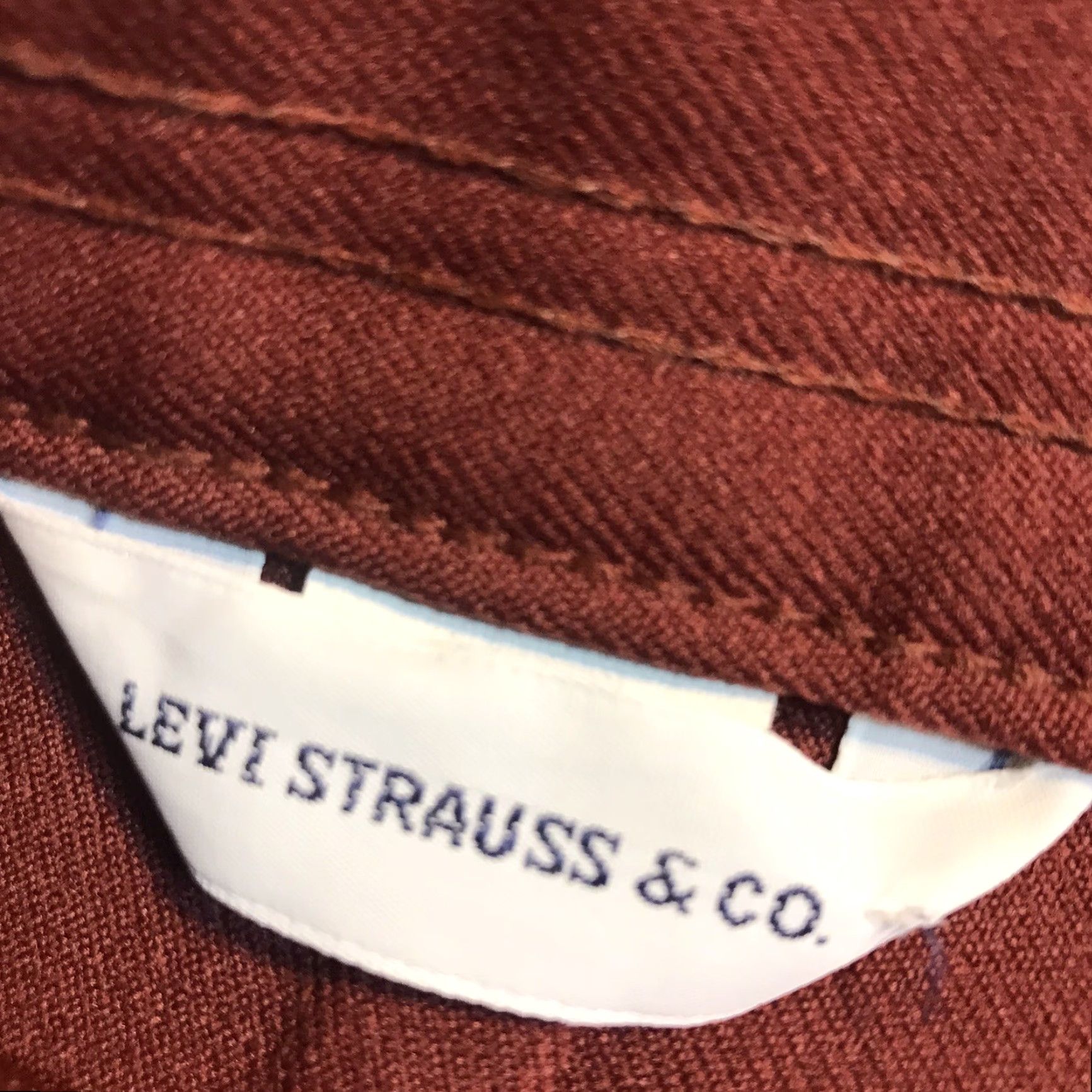 Vintage VINTAGE Levis Pants Main Points: 554 Polyester Pleated Straight Leg USA Red 27x29 Size 2 Womens Size 26" / US 2 / IT 38 - 6 Thumbnail