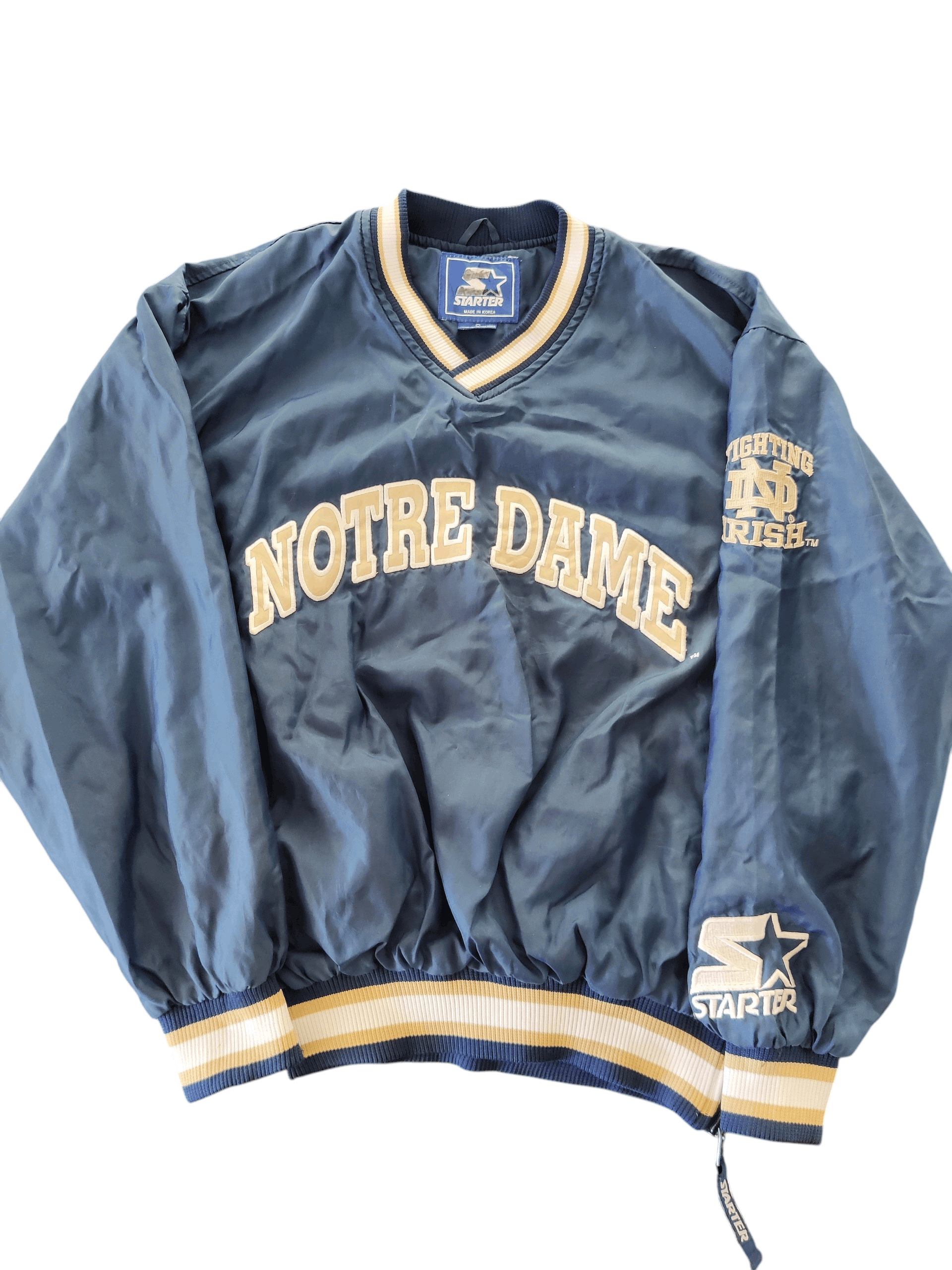 Starter Starter Notre Dame Fighting Irish 90s Pullover Jacket S Size US S / EU 44-46 / 1 - 1 Thumbnail